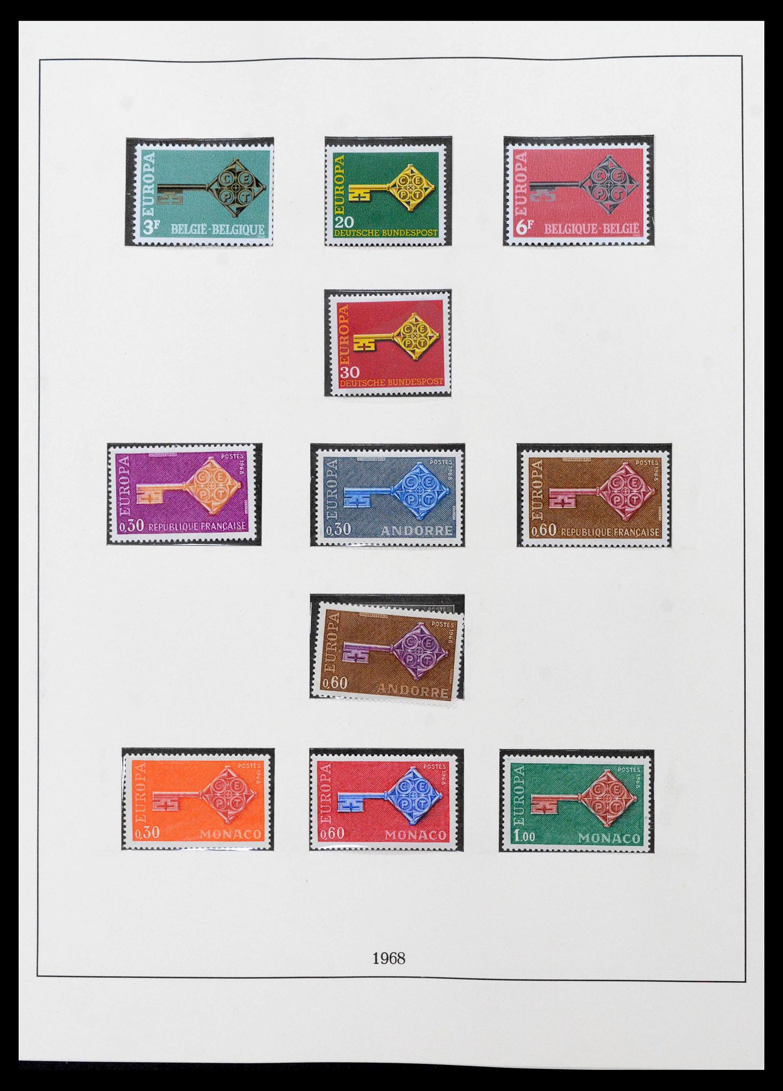 39336 0001 - Postzegelverzameling 39336 Europa CEPT 1968-2006.