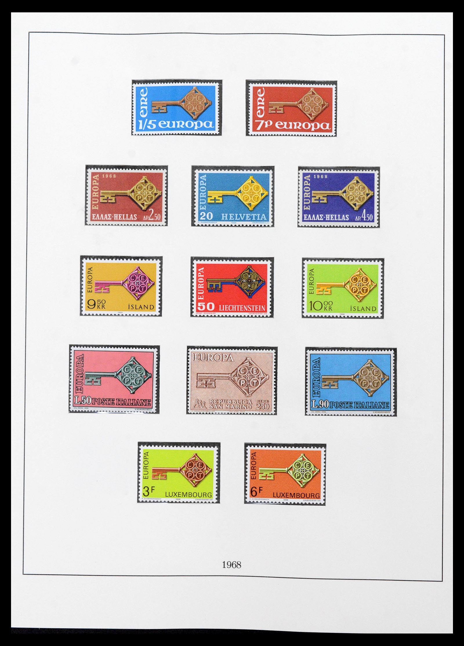 39336 0002 - Postzegelverzameling 39336 Europa CEPT 1968-2006.