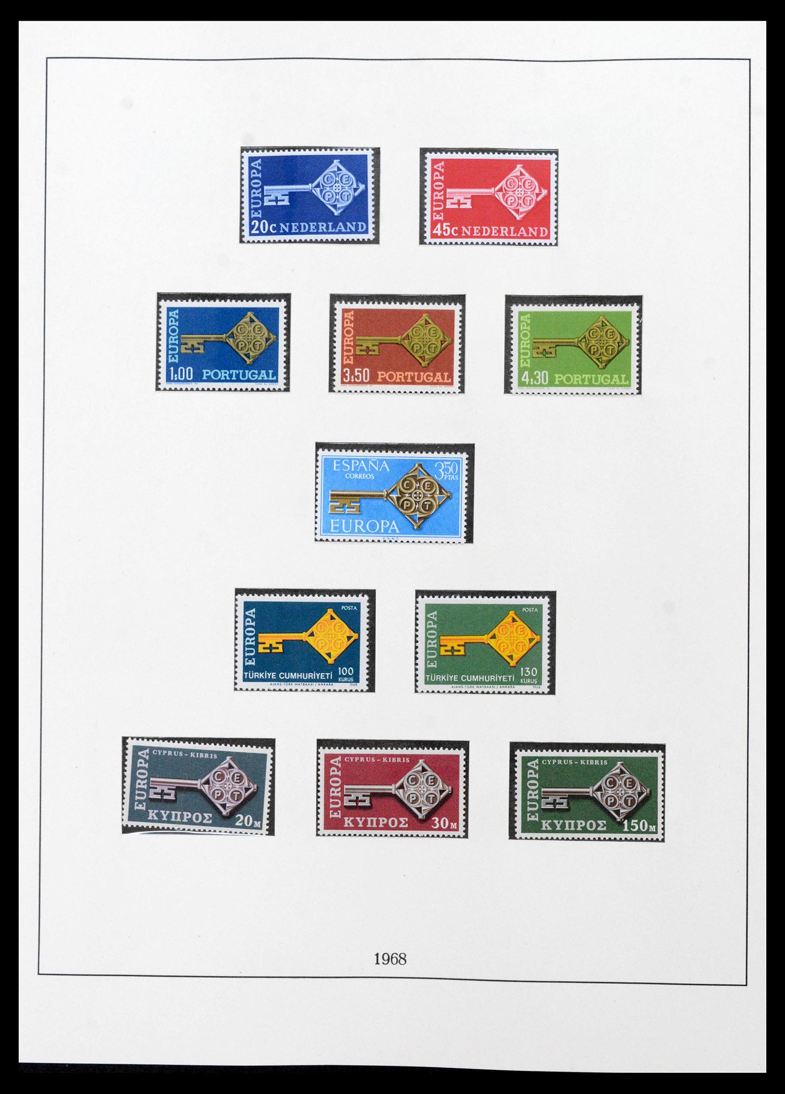 39336 0003 - Postzegelverzameling 39336 Europa CEPT 1968-2006.