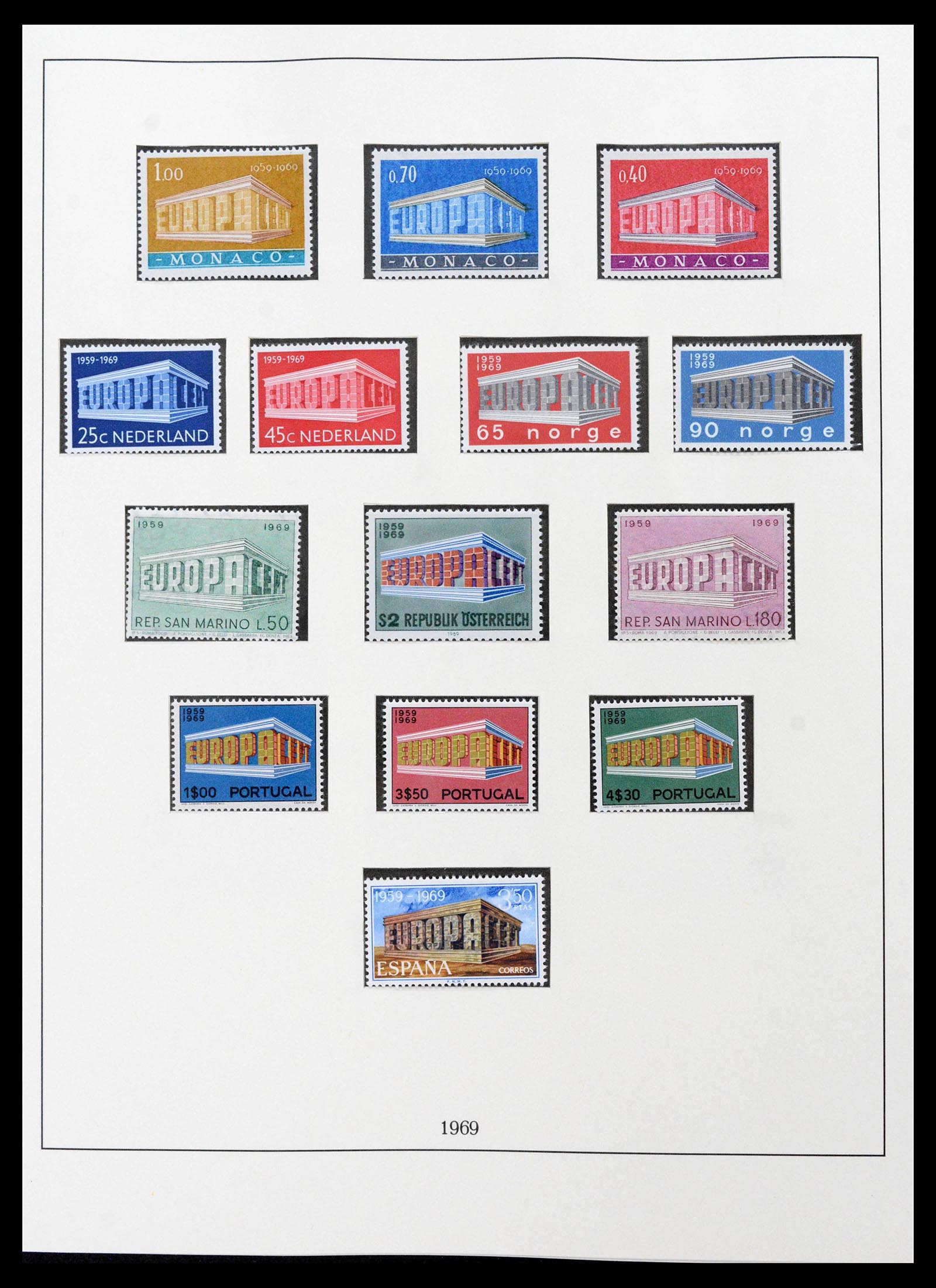 39336 0006 - Postzegelverzameling 39336 Europa CEPT 1968-2006.