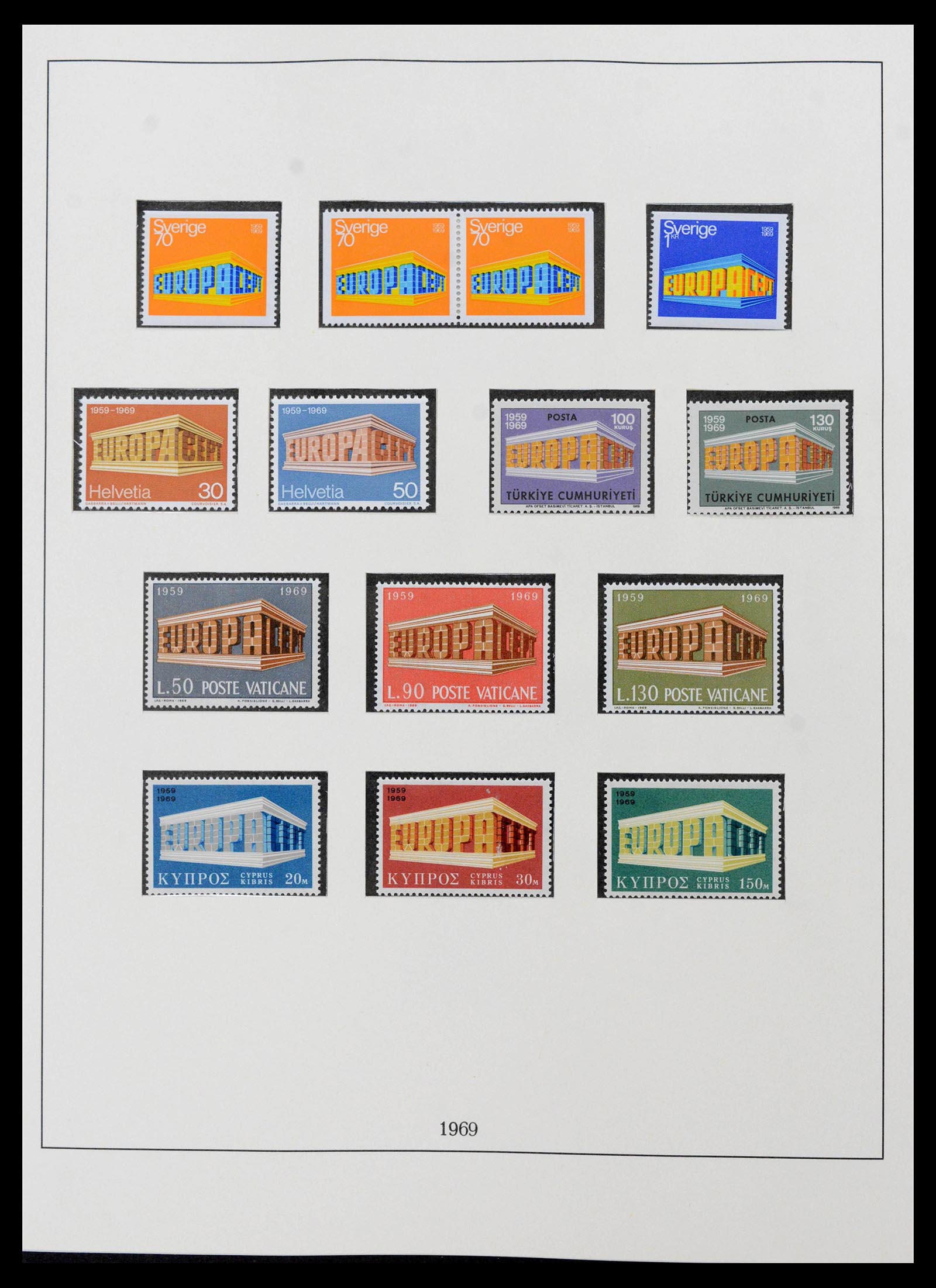 39336 0007 - Postzegelverzameling 39336 Europa CEPT 1968-2006.