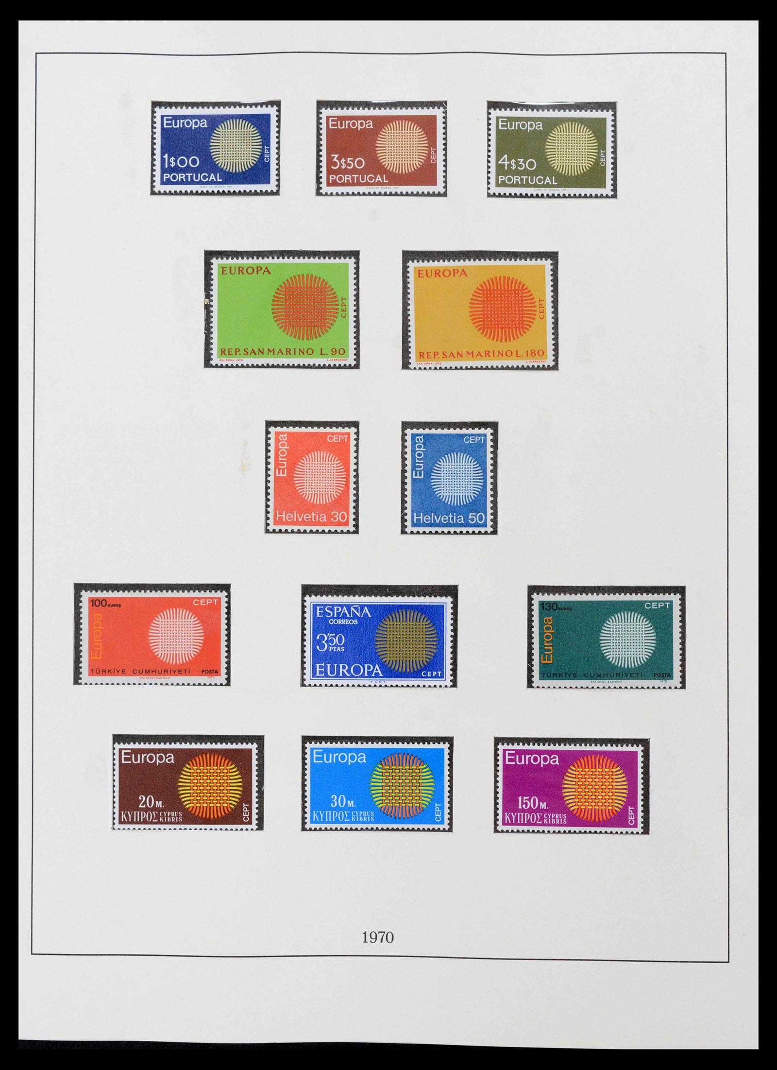 39336 0010 - Postzegelverzameling 39336 Europa CEPT 1968-2006.