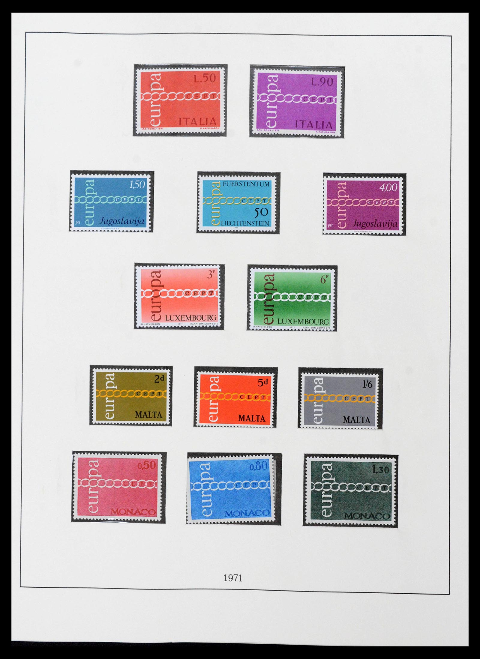 39336 0012 - Postzegelverzameling 39336 Europa CEPT 1968-2006.