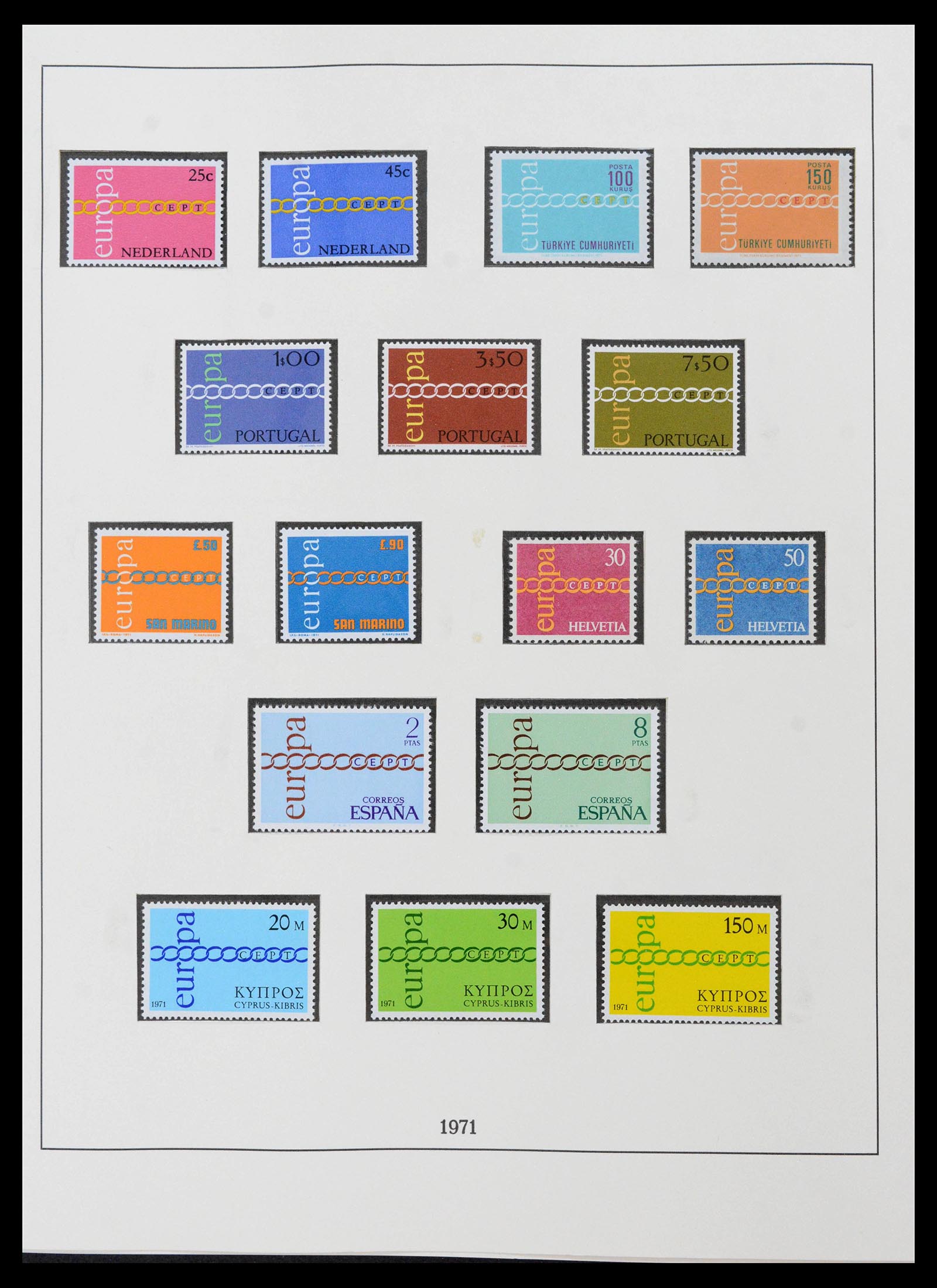 39336 0013 - Postzegelverzameling 39336 Europa CEPT 1968-2006.