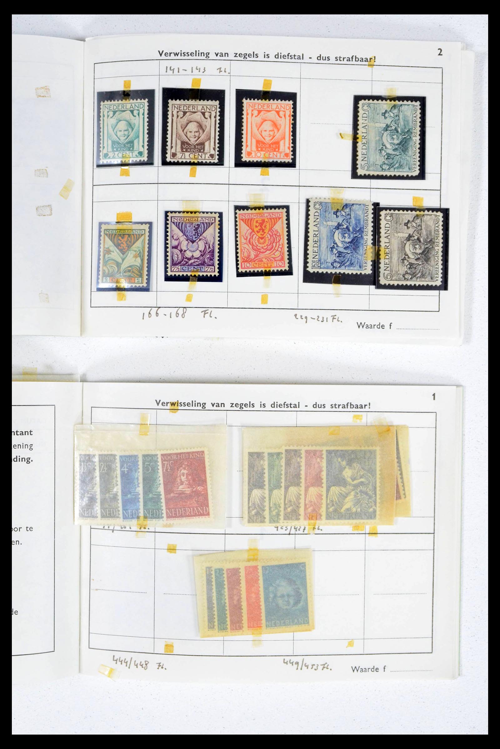 39341 0002 - Stamp collection 39341 Netherlands sorting lot 1890-1960.