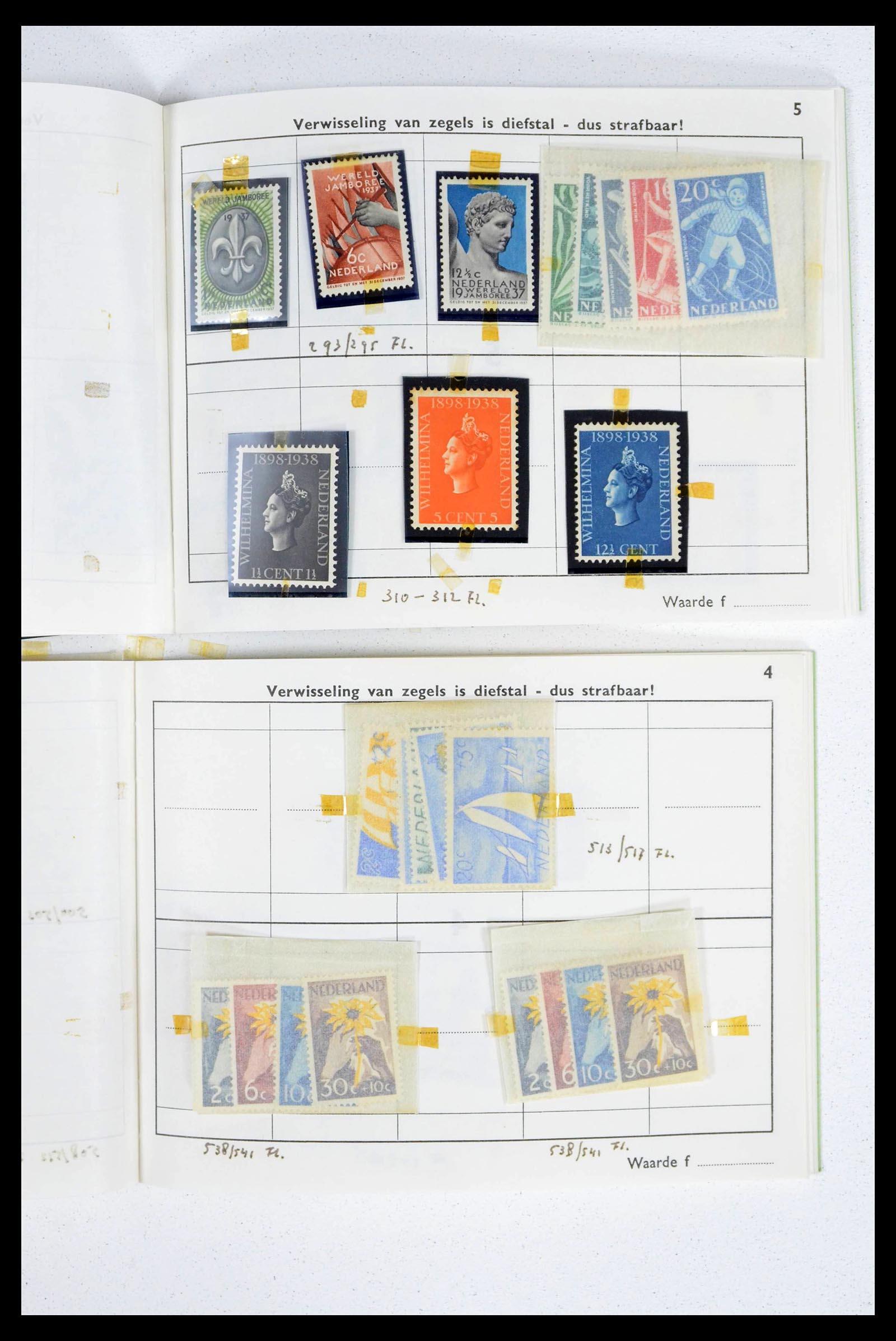 39341 0005 - Stamp collection 39341 Netherlands sorting lot 1890-1960.