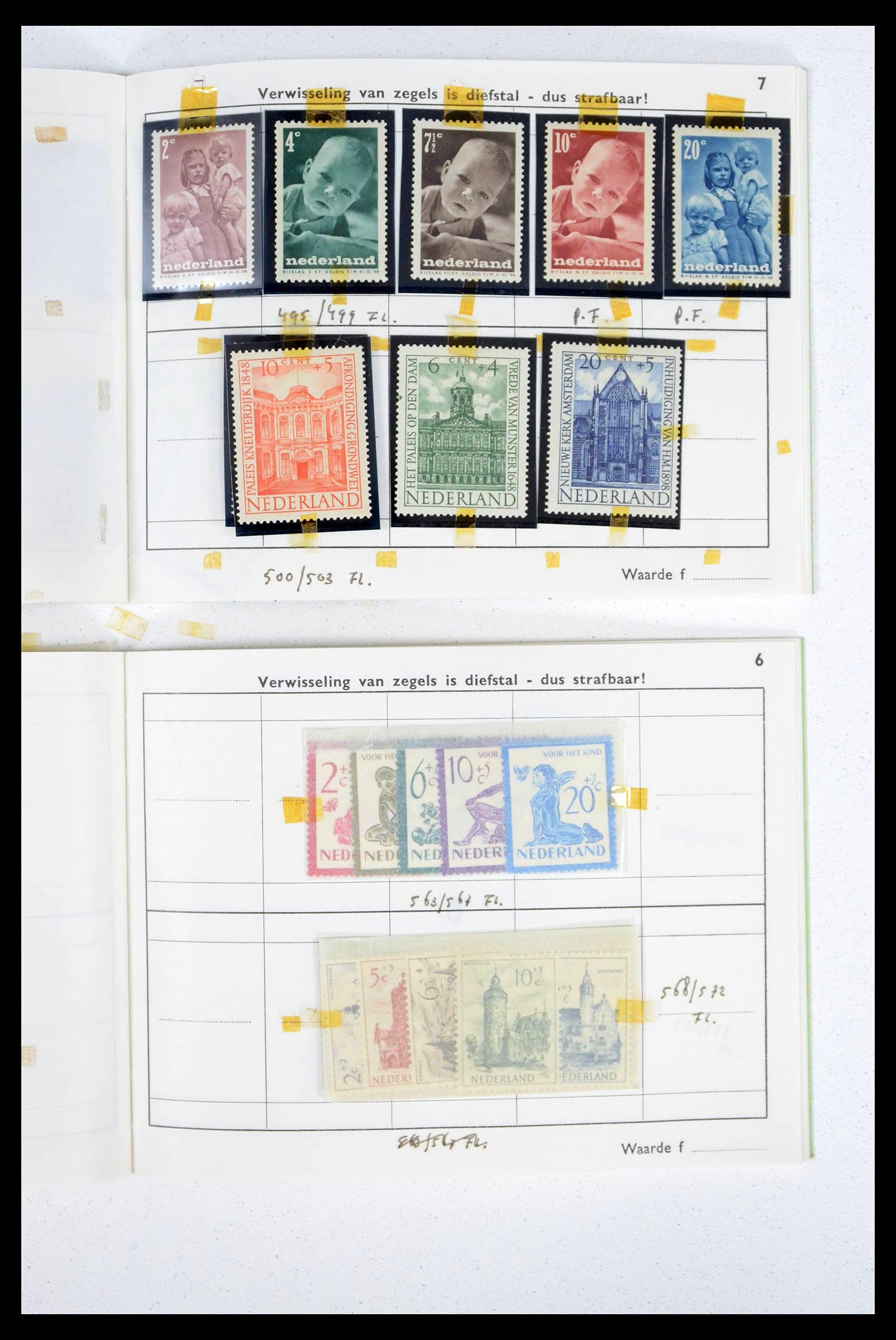 39341 0007 - Stamp collection 39341 Netherlands sorting lot 1890-1960.