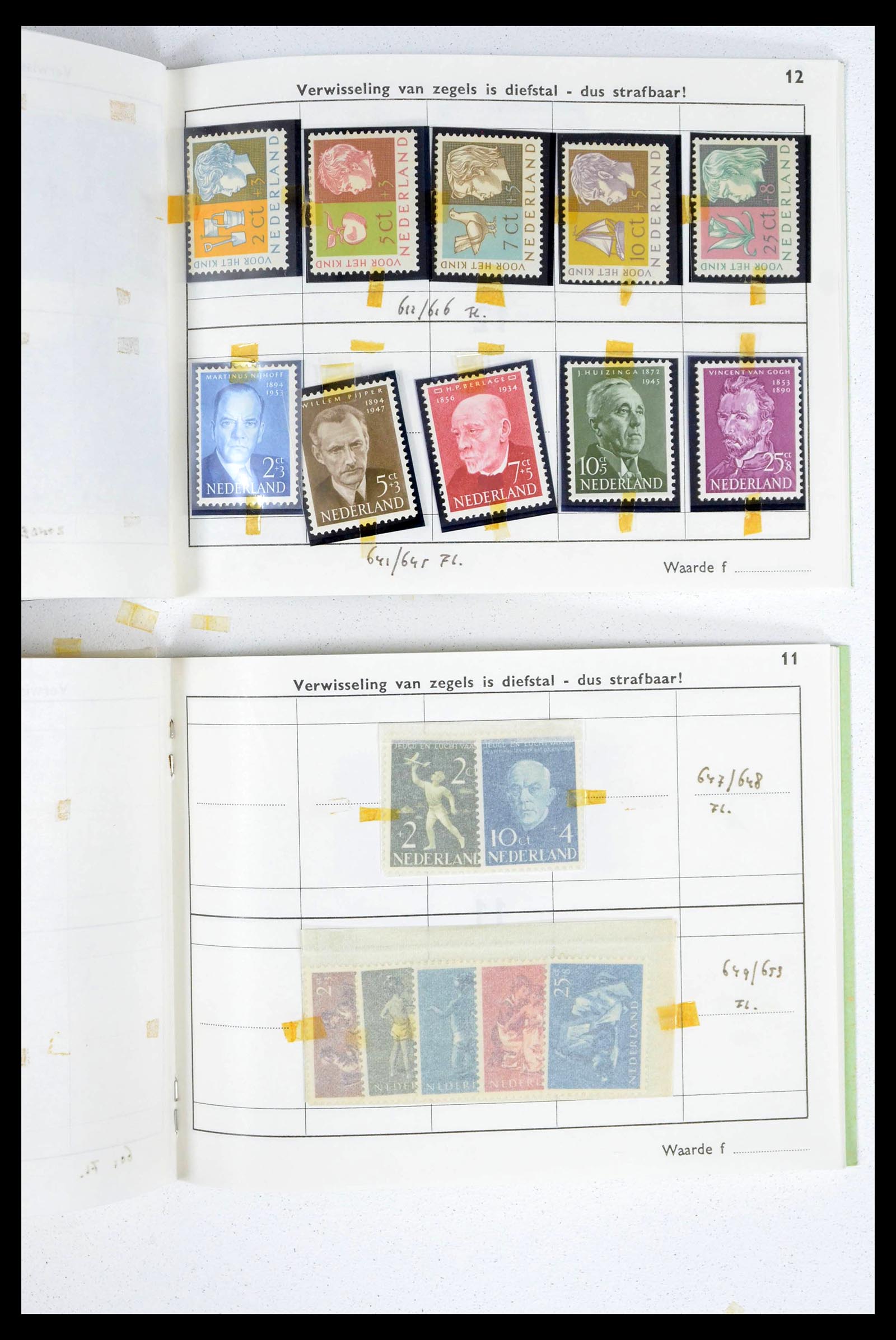 39341 0012 - Stamp collection 39341 Netherlands sorting lot 1890-1960.