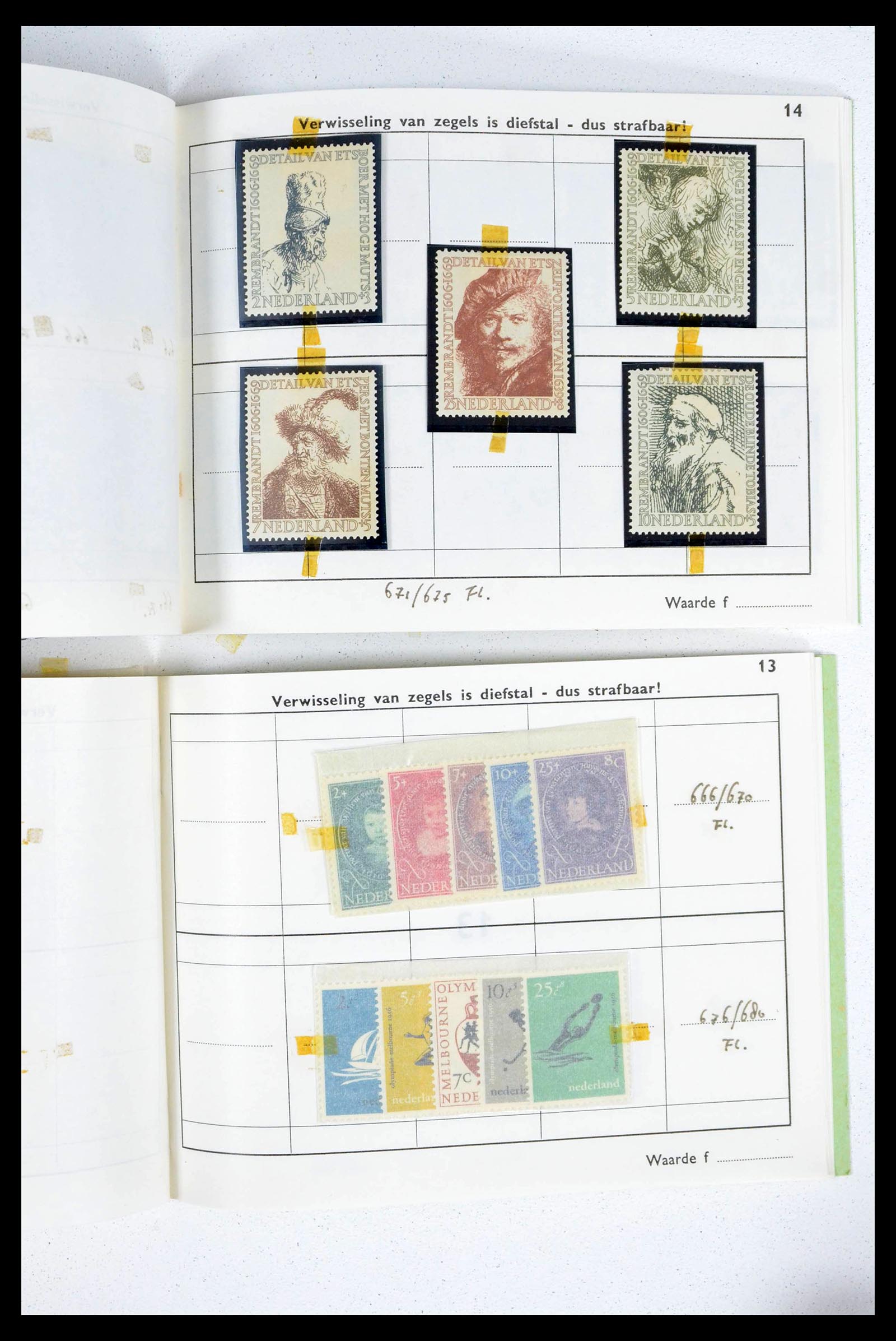 39341 0014 - Stamp collection 39341 Netherlands sorting lot 1890-1960.
