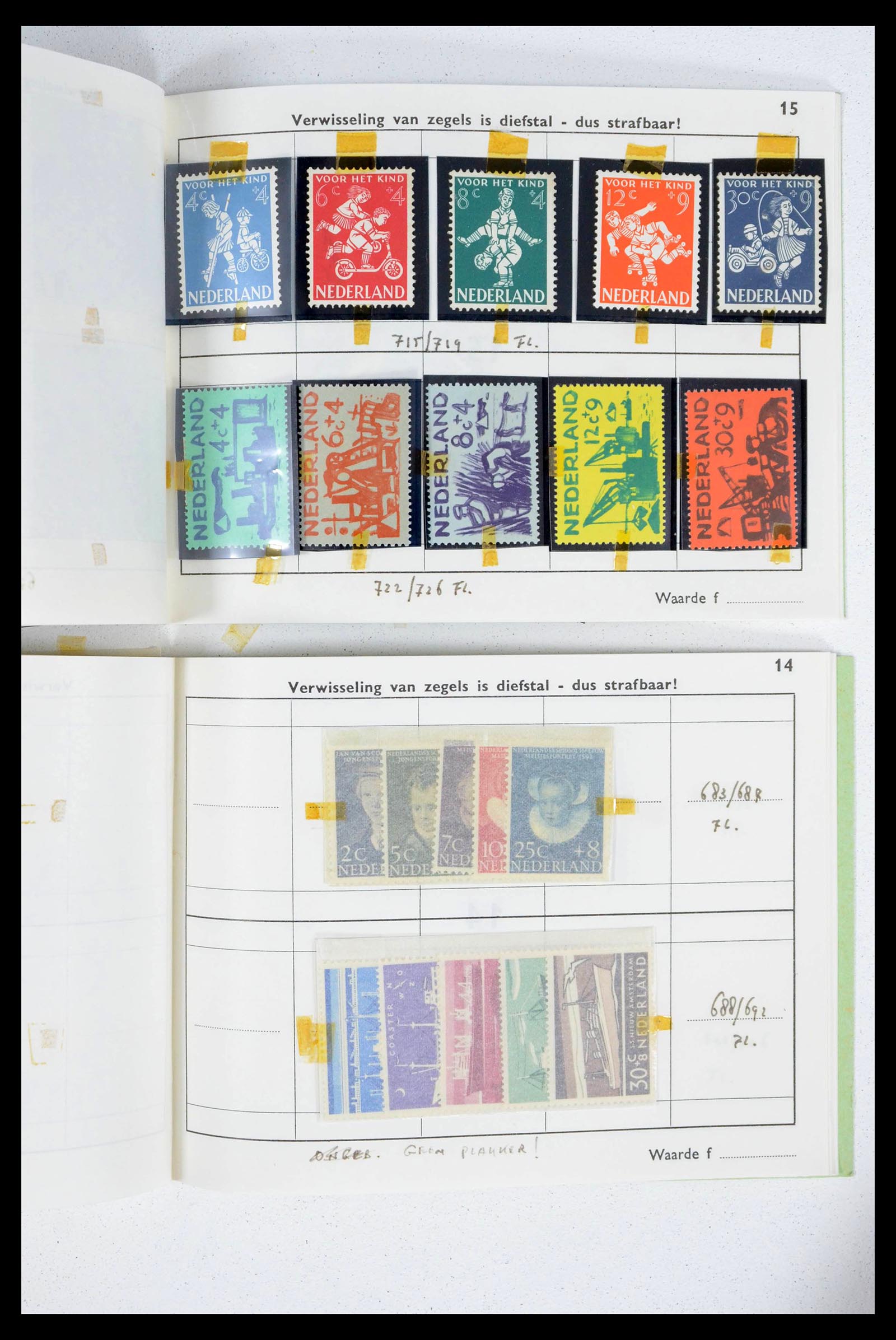 39341 0015 - Stamp collection 39341 Netherlands sorting lot 1890-1960.