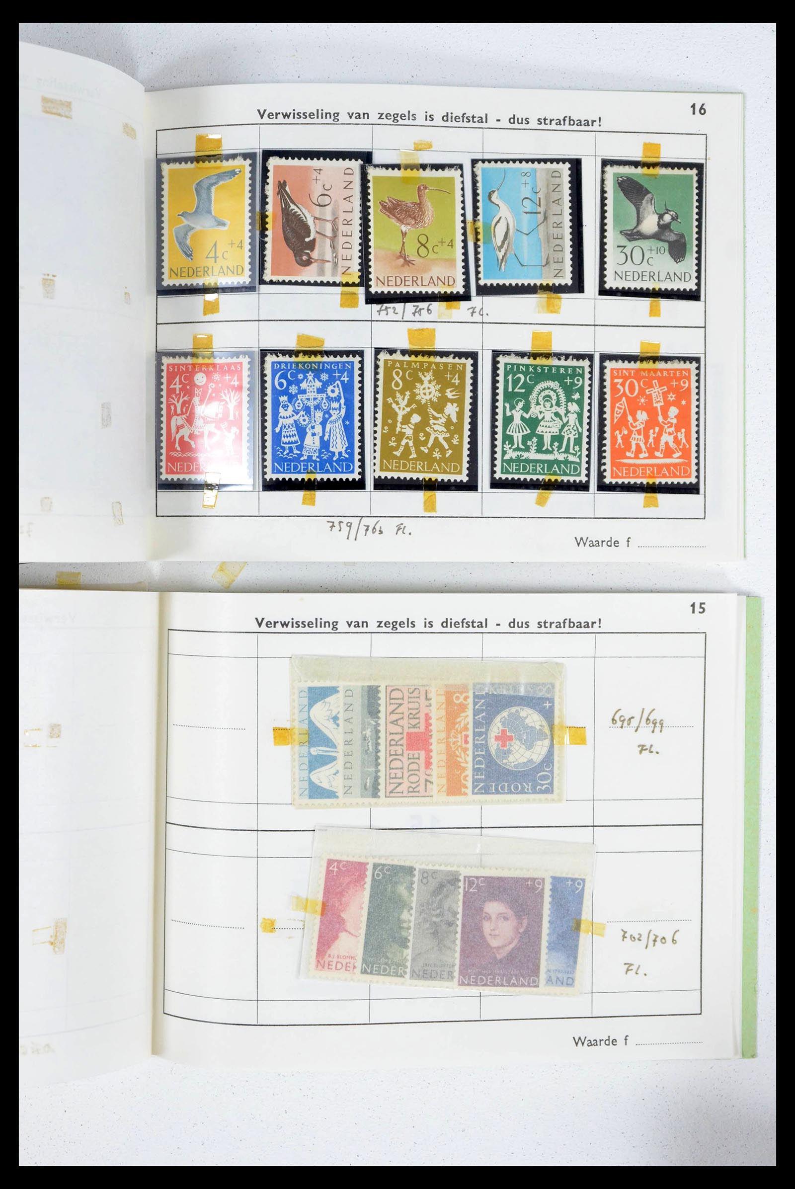 39341 0016 - Stamp collection 39341 Netherlands sorting lot 1890-1960.