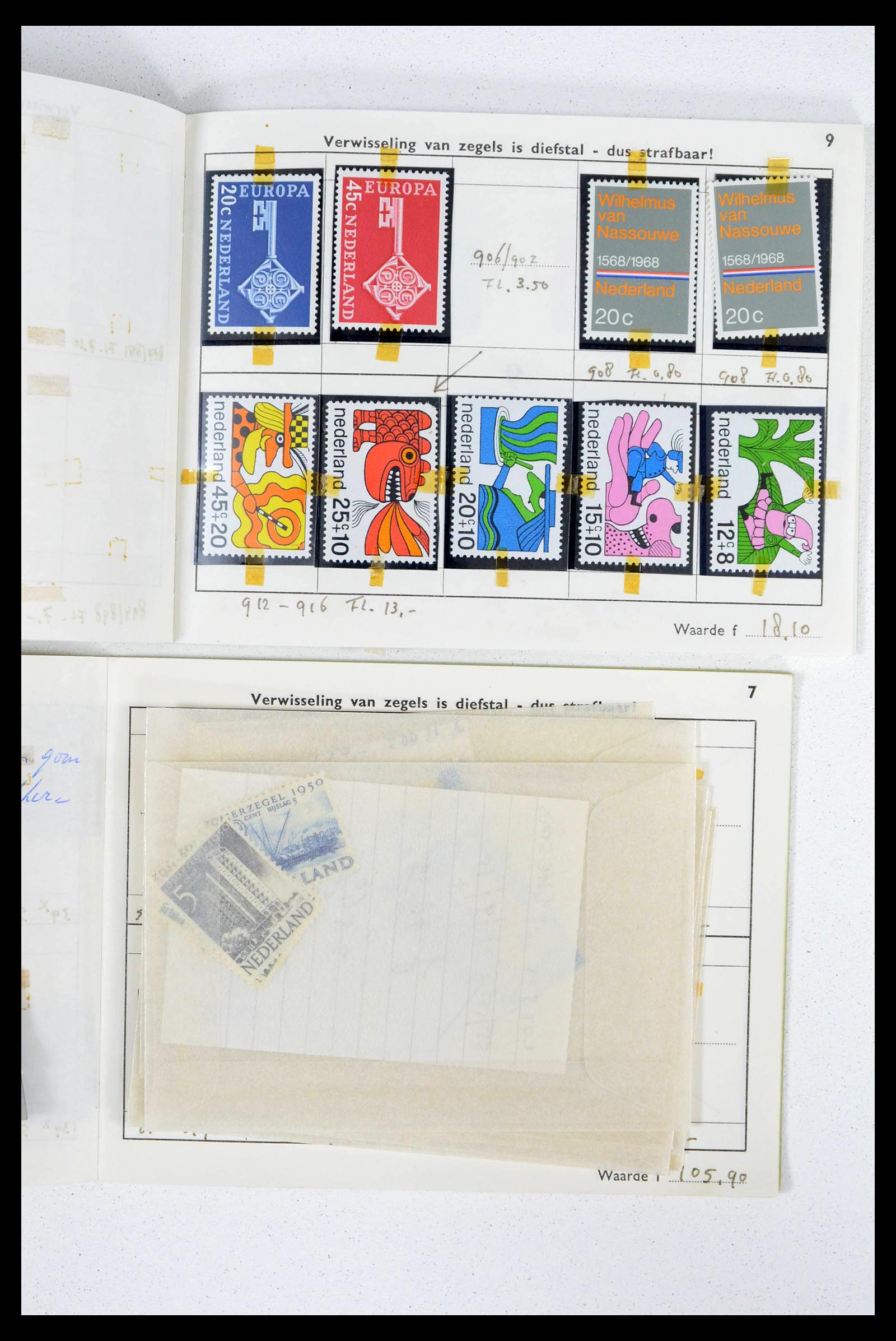 39341 0030 - Stamp collection 39341 Netherlands sorting lot 1890-1960.