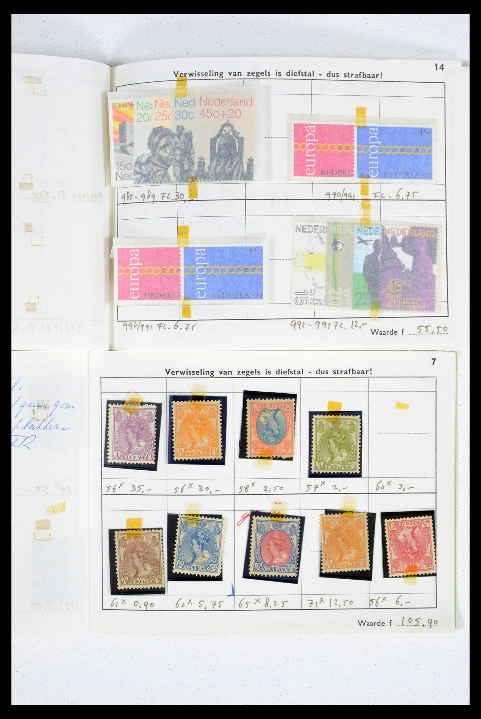 39341 0035 - Stamp collection 39341 Netherlands sorting lot 1890-1960.