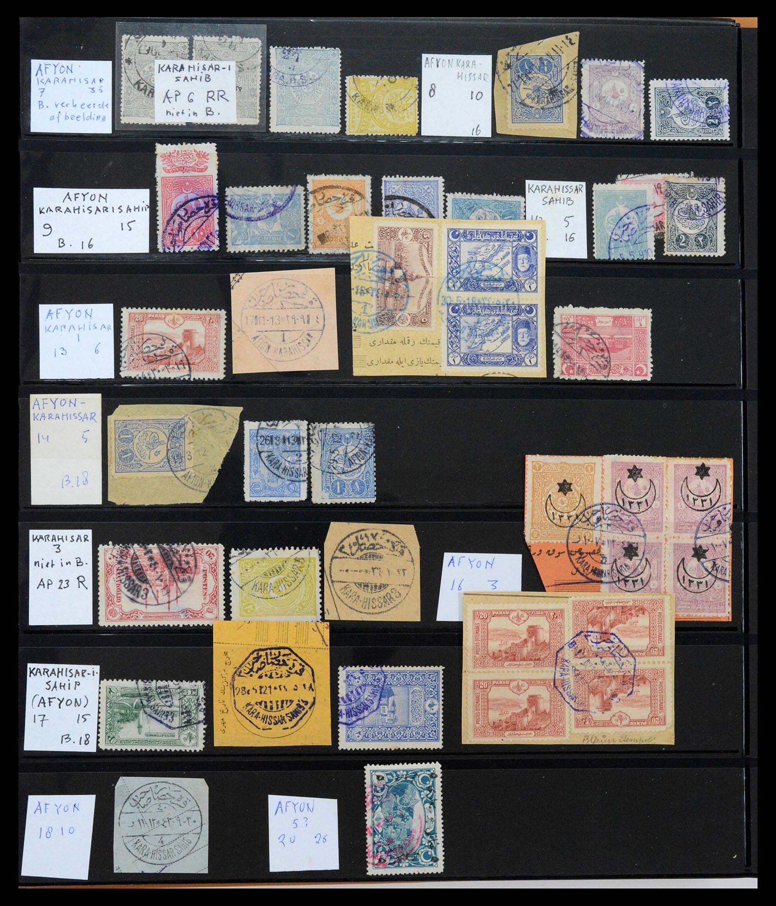 39345 0010 - Postzegelverzameling 39345 Turkije supercollectie stempels 1865-1930.