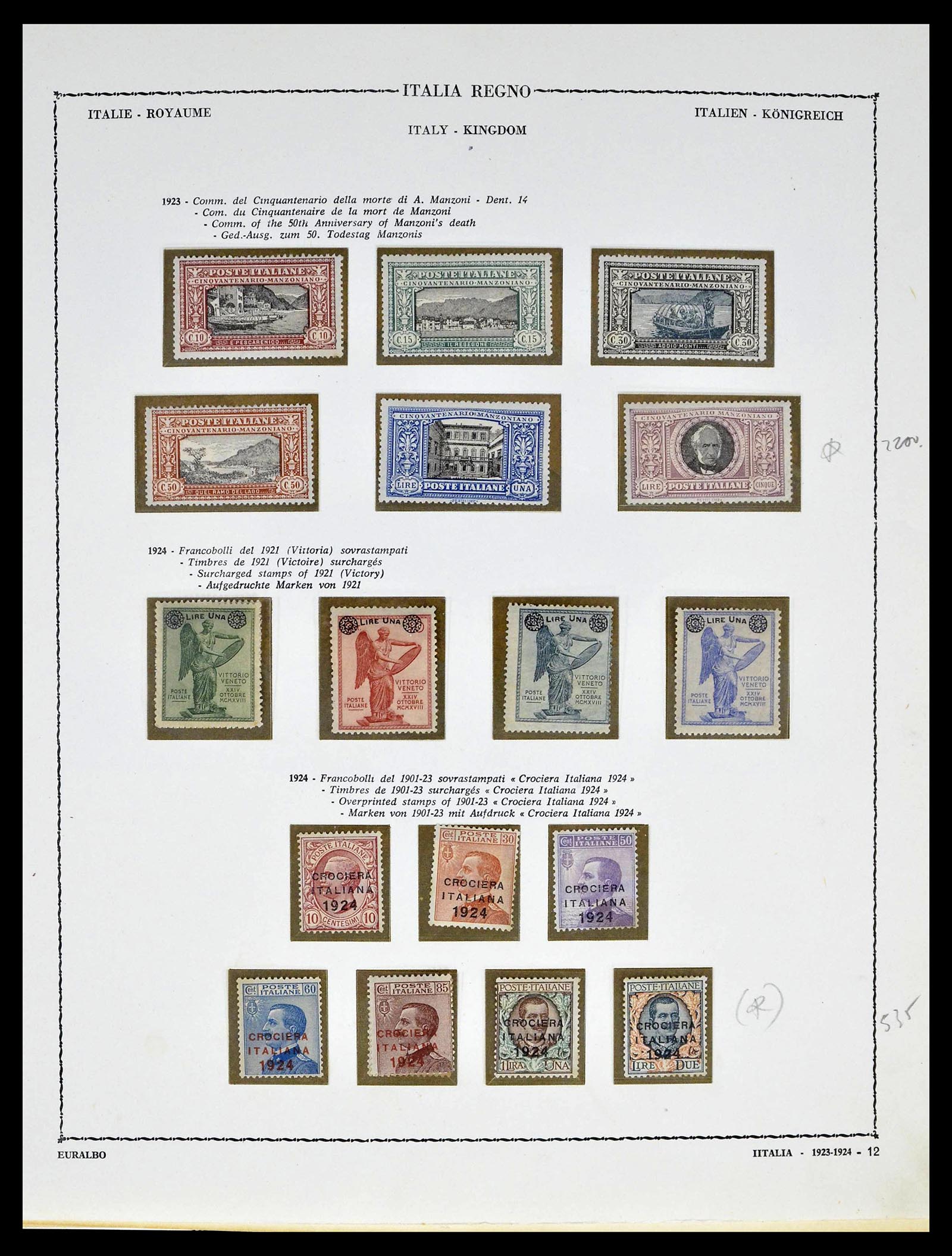39346 0001 - Postzegelverzameling 39346 Italië en koloniën 1923-1941.