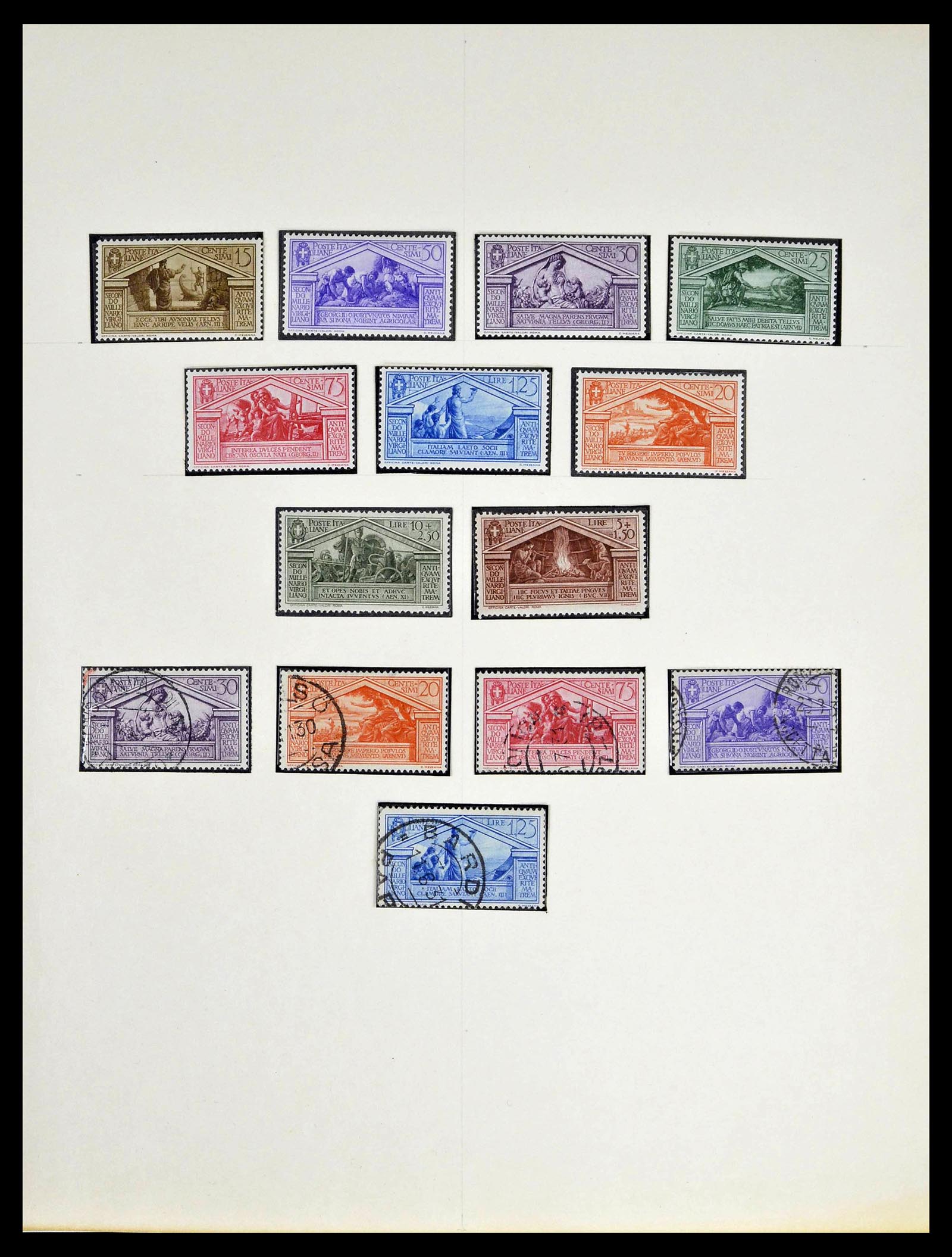 39346 0002 - Postzegelverzameling 39346 Italië en koloniën 1923-1941.