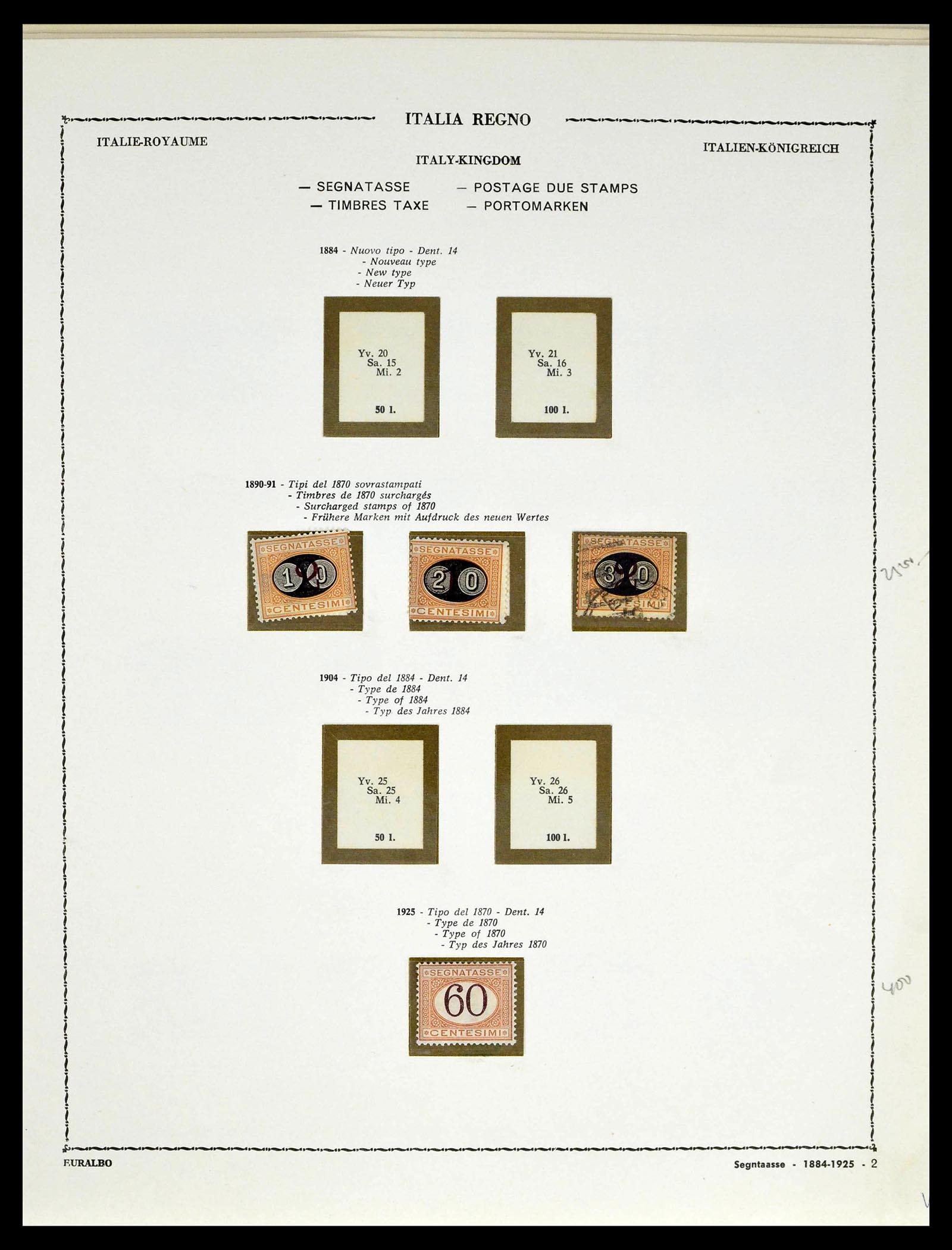 39346 0023 - Postzegelverzameling 39346 Italië en koloniën 1923-1941.