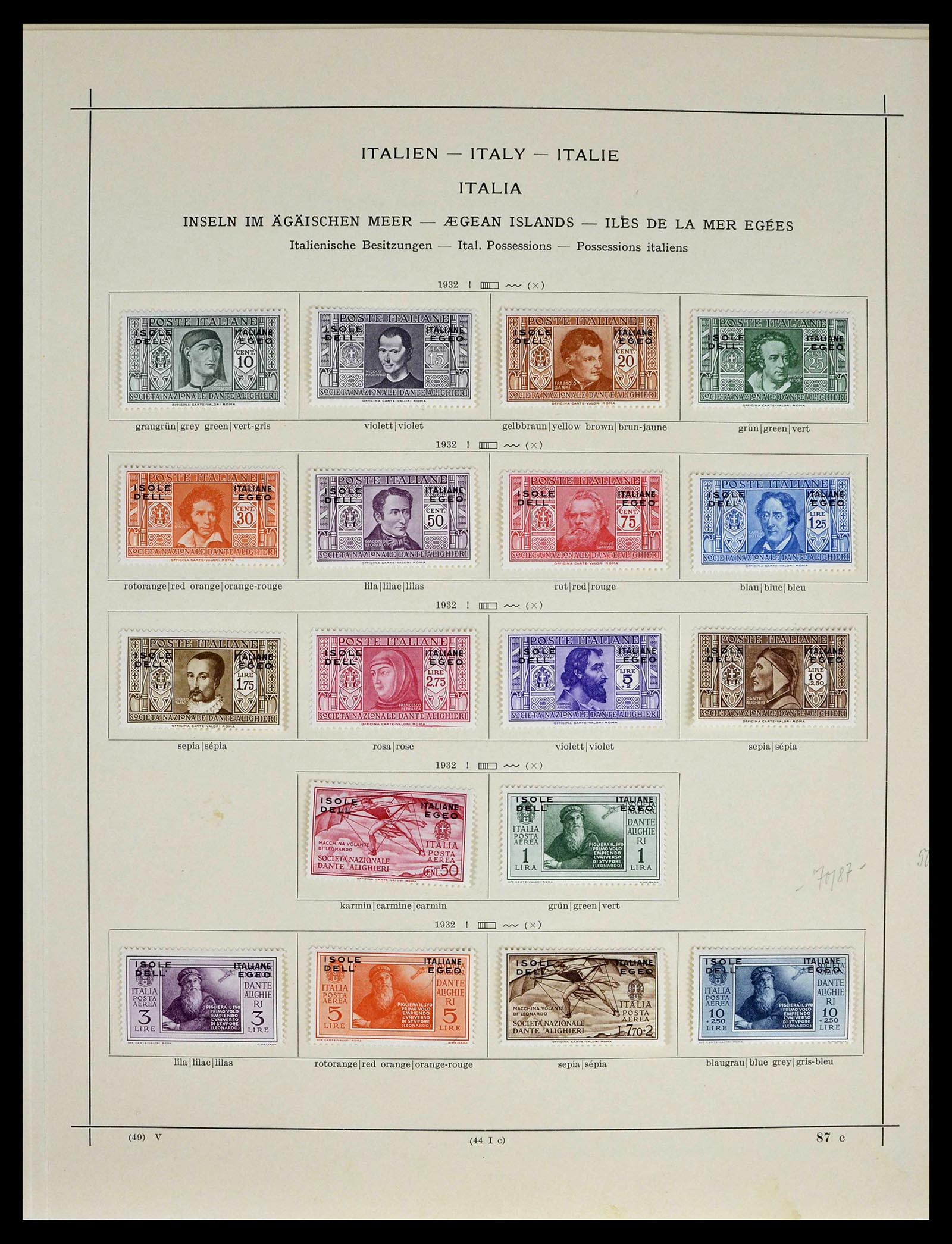 39346 0024 - Postzegelverzameling 39346 Italië en koloniën 1923-1941.