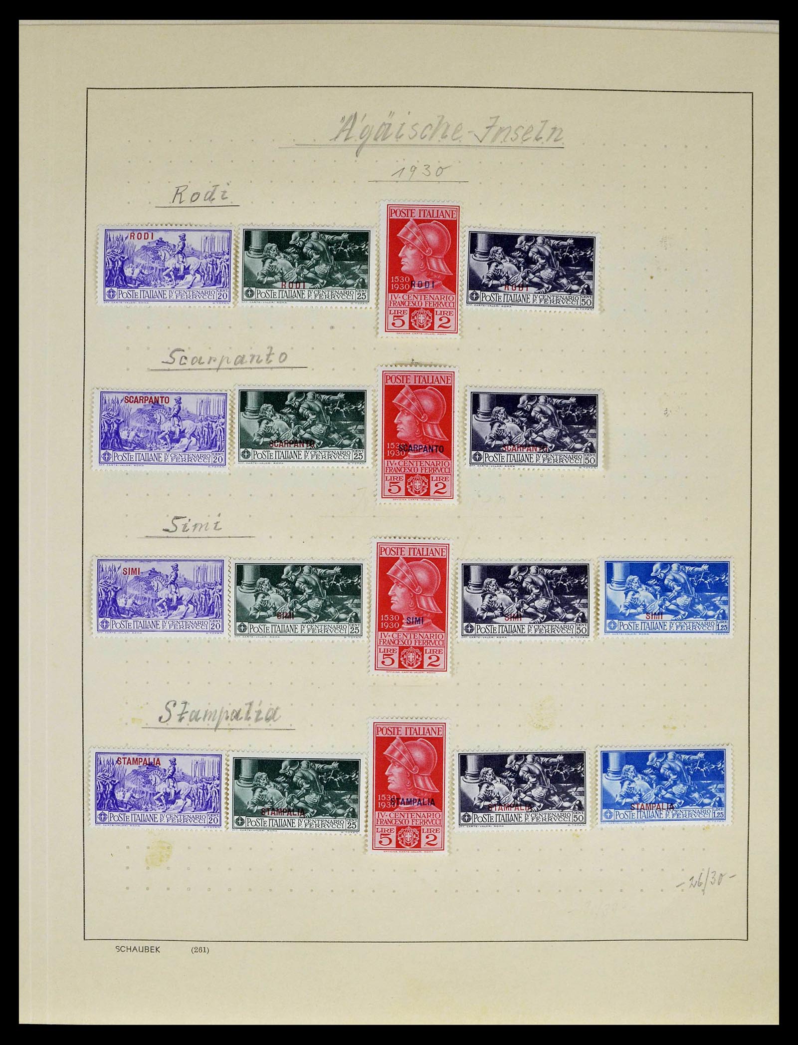 39346 0026 - Postzegelverzameling 39346 Italië en koloniën 1923-1941.