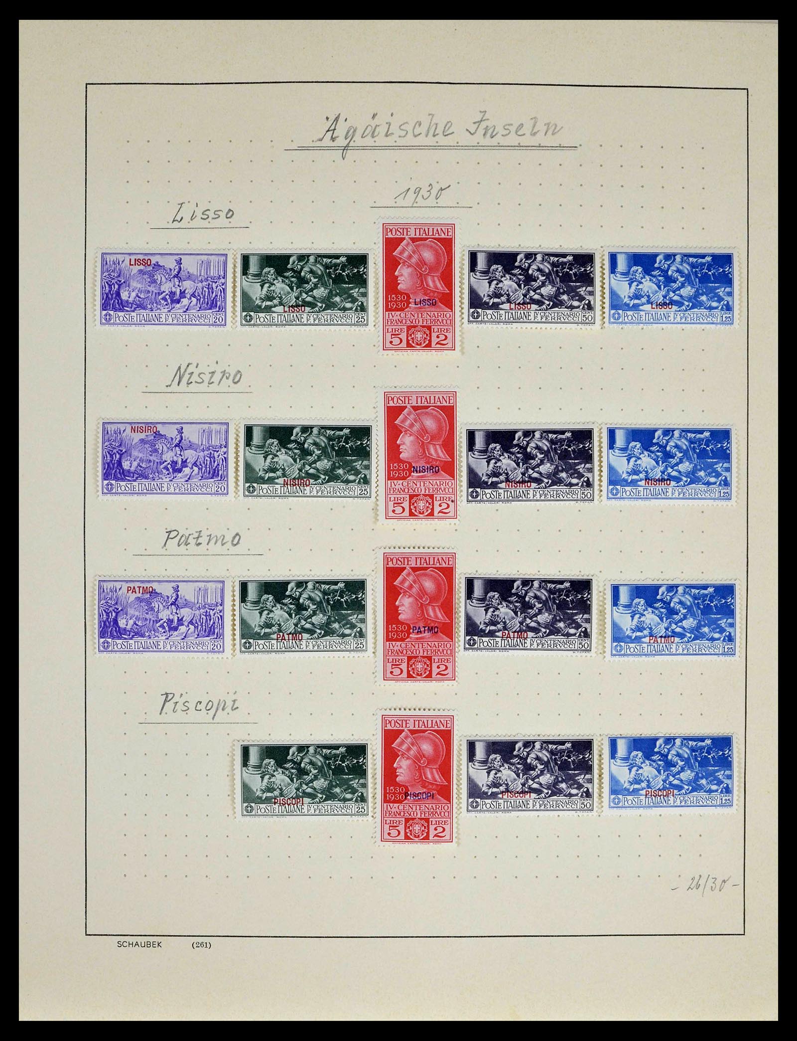 39346 0027 - Postzegelverzameling 39346 Italië en koloniën 1923-1941.