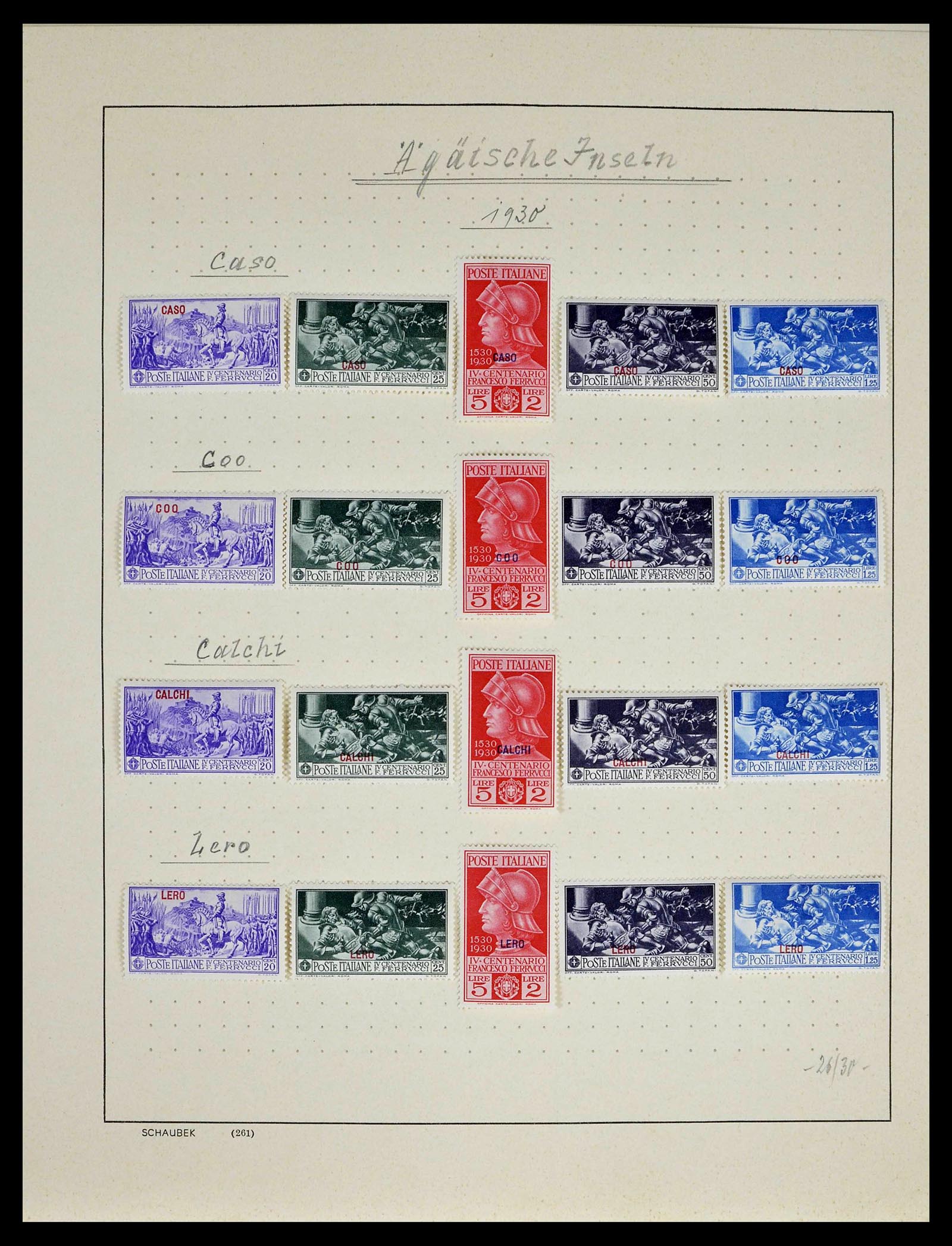 39346 0028 - Postzegelverzameling 39346 Italië en koloniën 1923-1941.