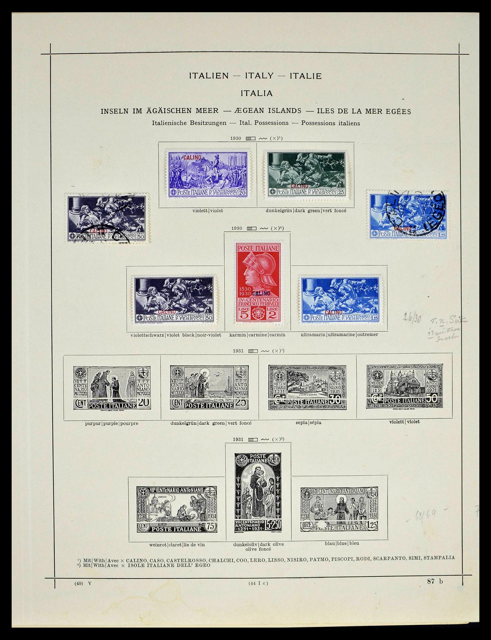 39346 0029 - Postzegelverzameling 39346 Italië en koloniën 1923-1941.