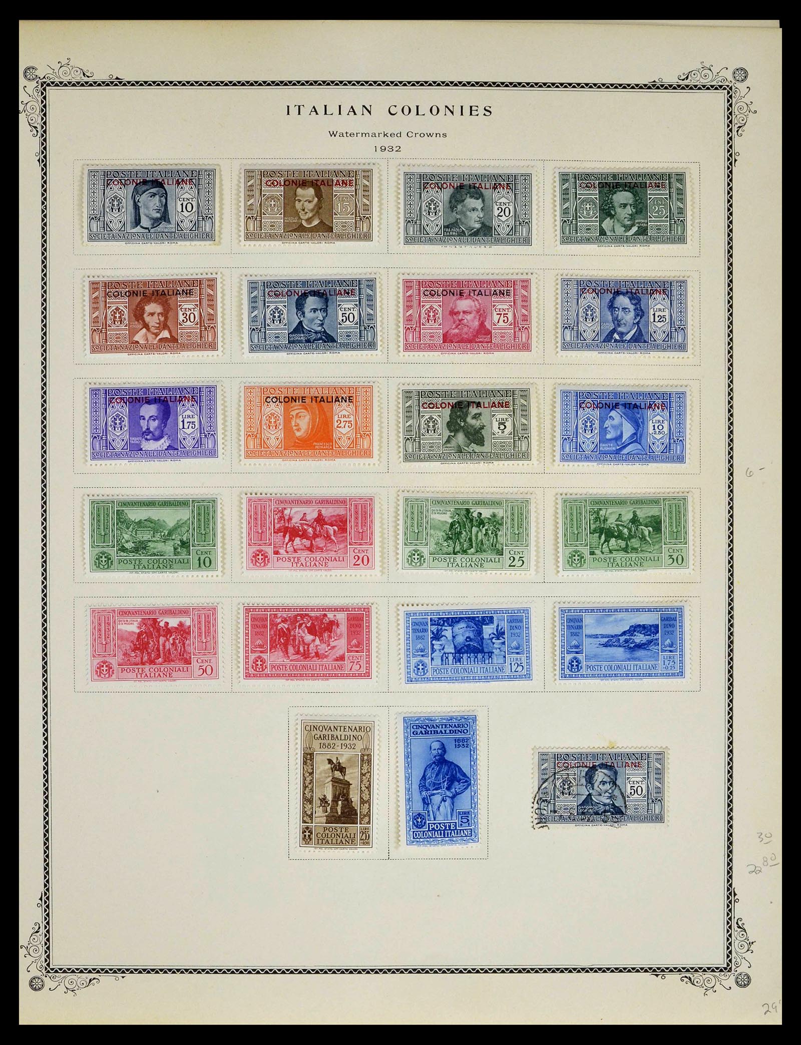39346 0030 - Postzegelverzameling 39346 Italië en koloniën 1923-1941.