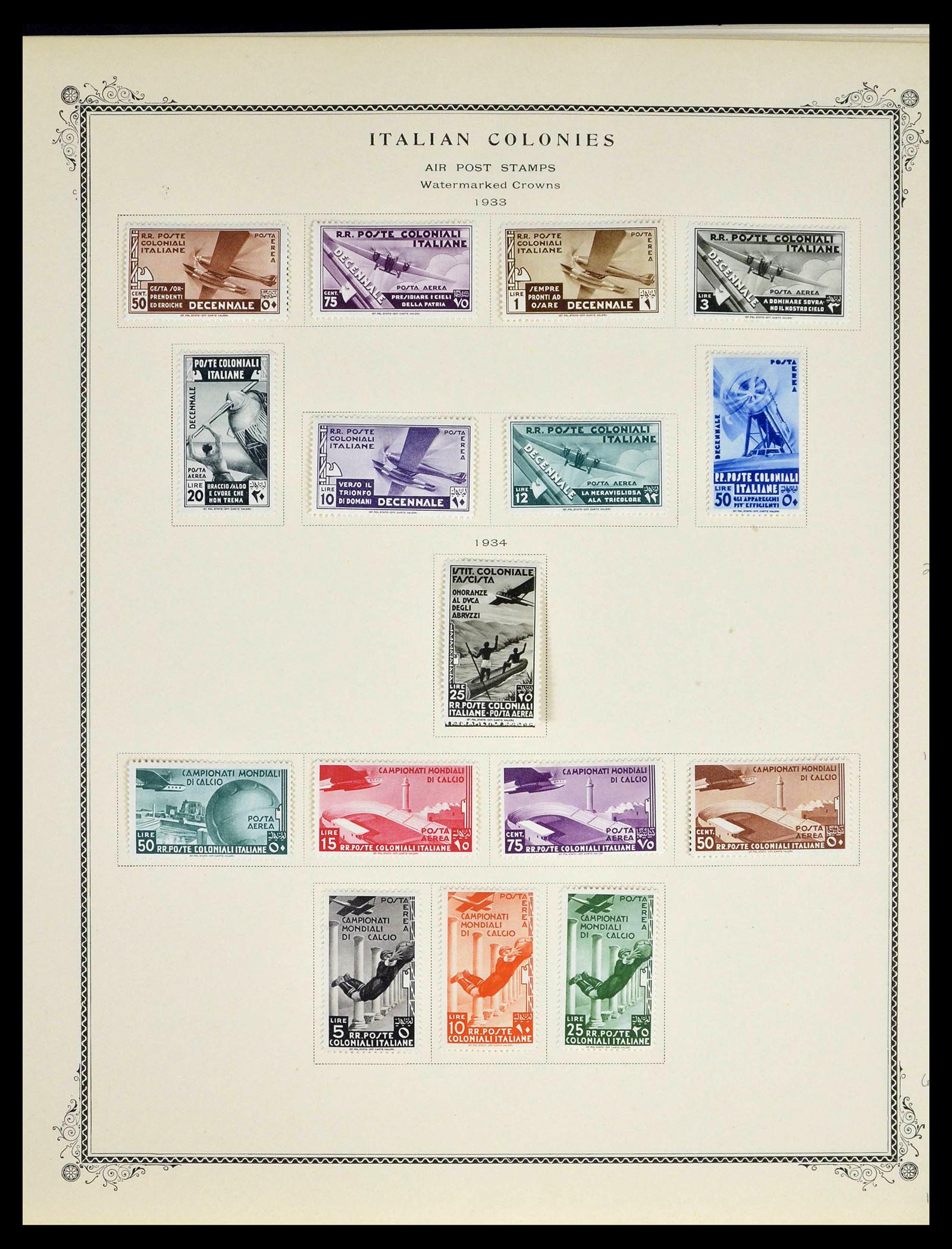 39346 0034 - Postzegelverzameling 39346 Italië en koloniën 1923-1941.