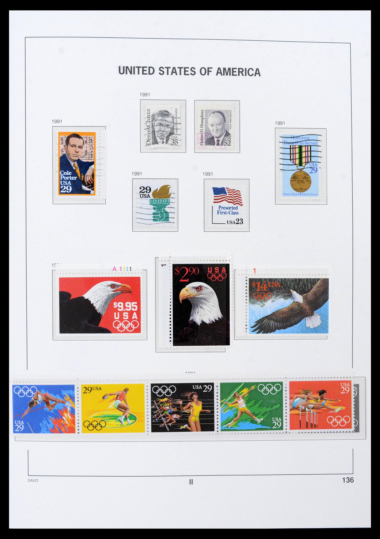 39349 0012 - Stamp collection 39349 USA 1989-2021!