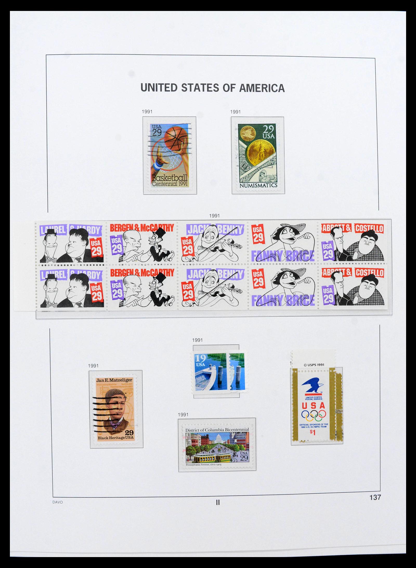 39349 0014 - Stamp collection 39349 USA 1989-2021!