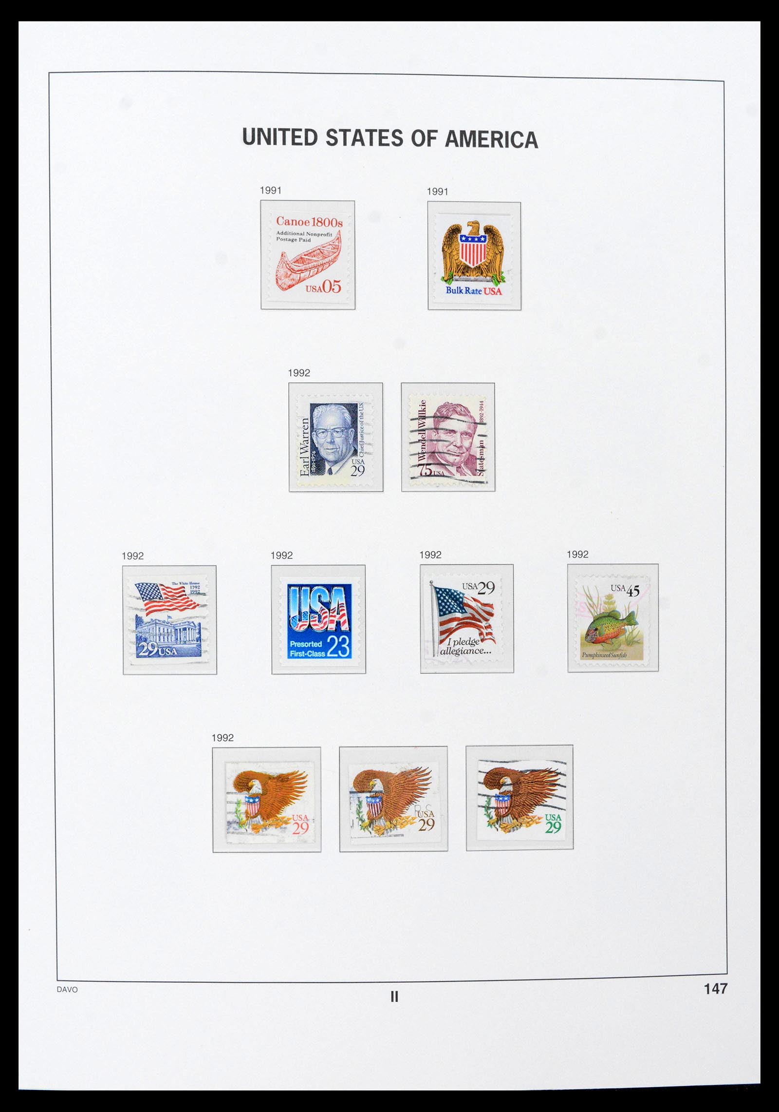 39349 0029 - Stamp collection 39349 USA 1989-2021!
