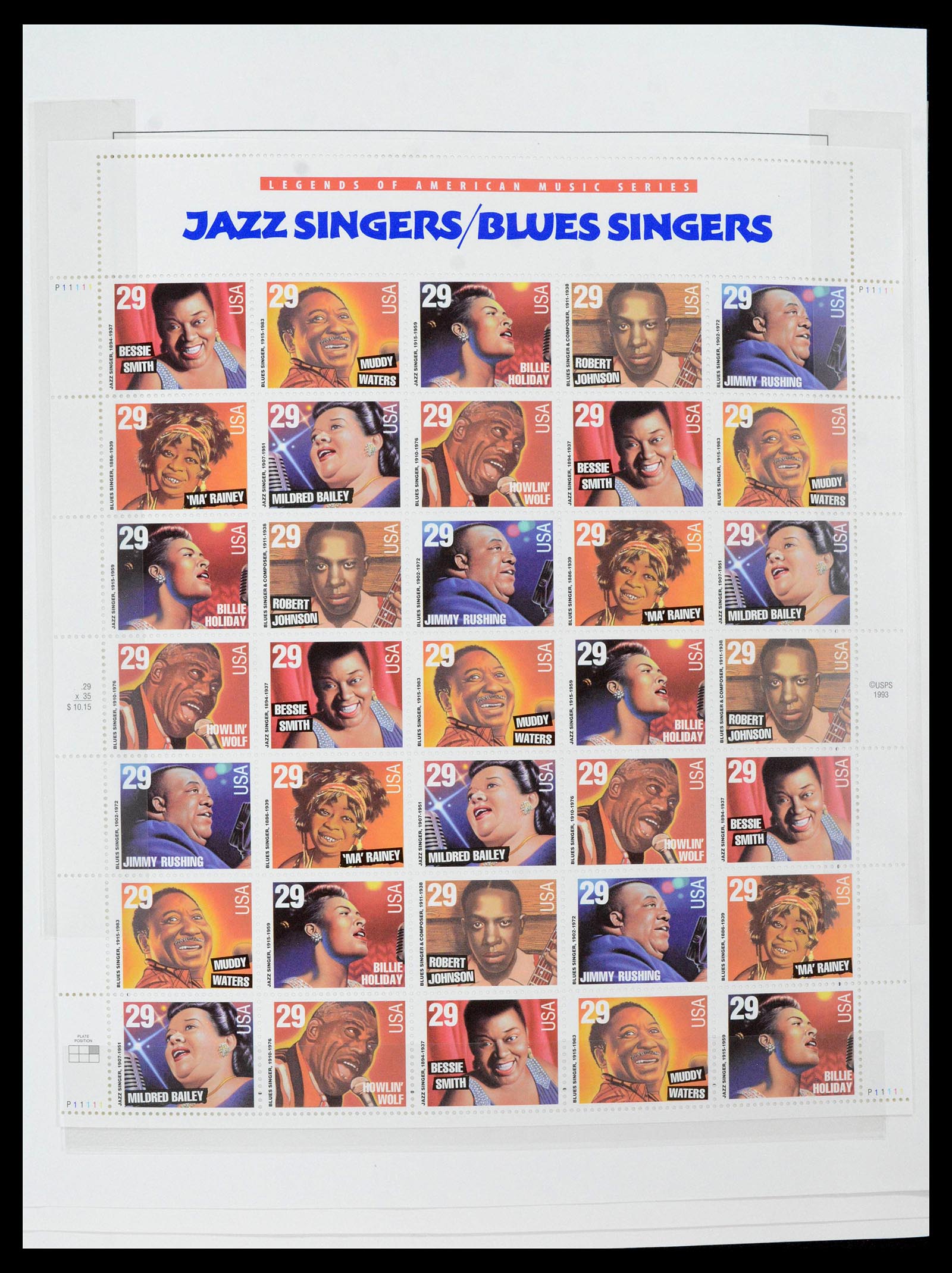 39349 0047 - Postzegelverzameling 39349 USA 1989-2021!
