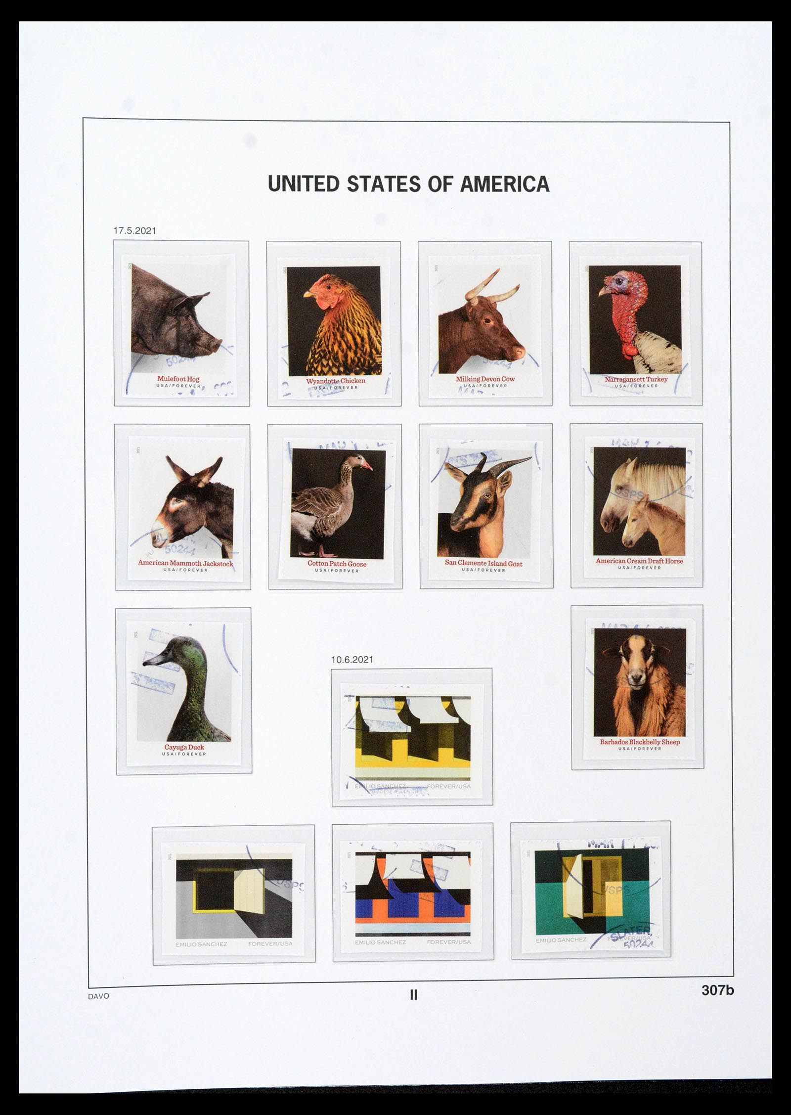 39349 0465 - Stamp collection 39349 USA 1989-2021!