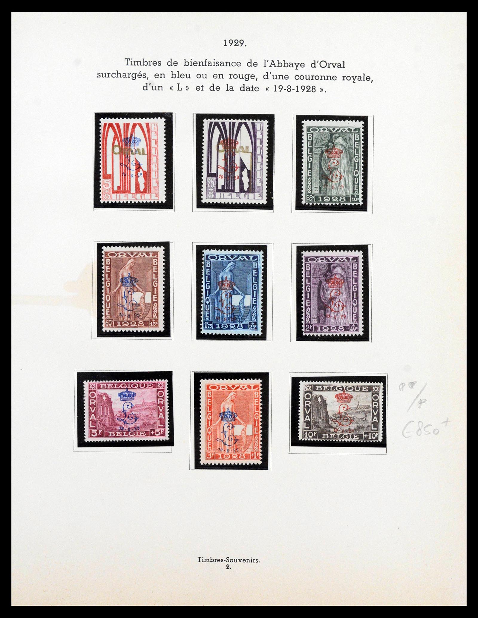 39350 0012 - Postzegelverzameling 39350 België investerings lot topzegels 1866-193