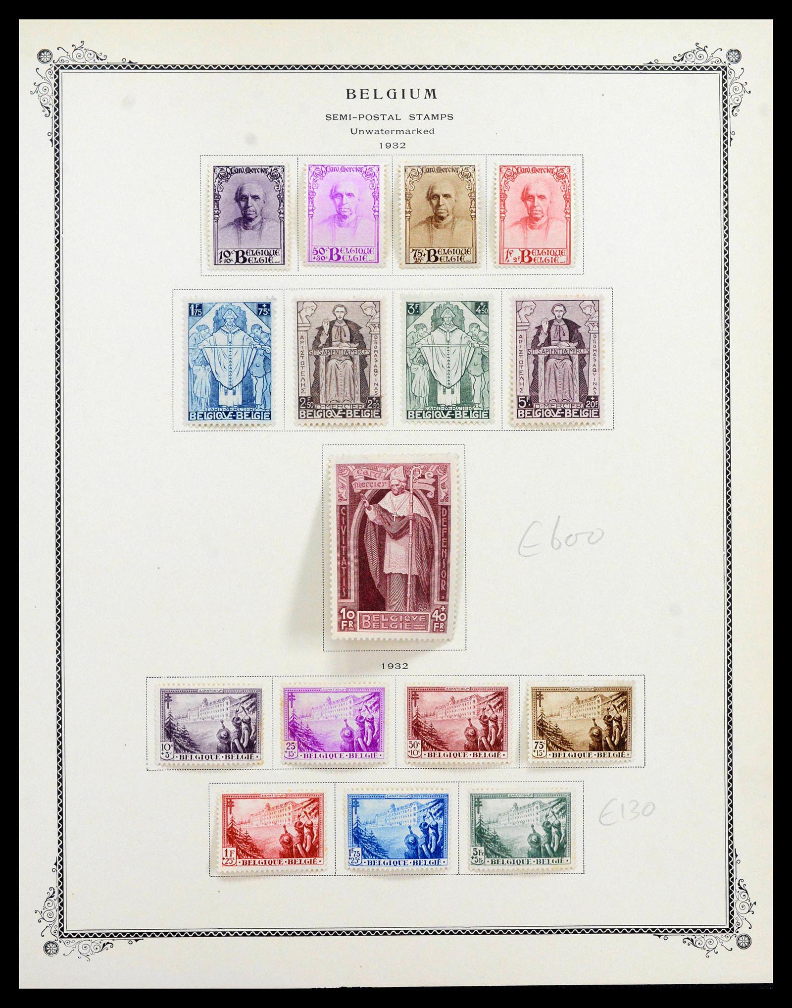 39350 0015 - Postzegelverzameling 39350 België investerings lot topzegels 1866-193