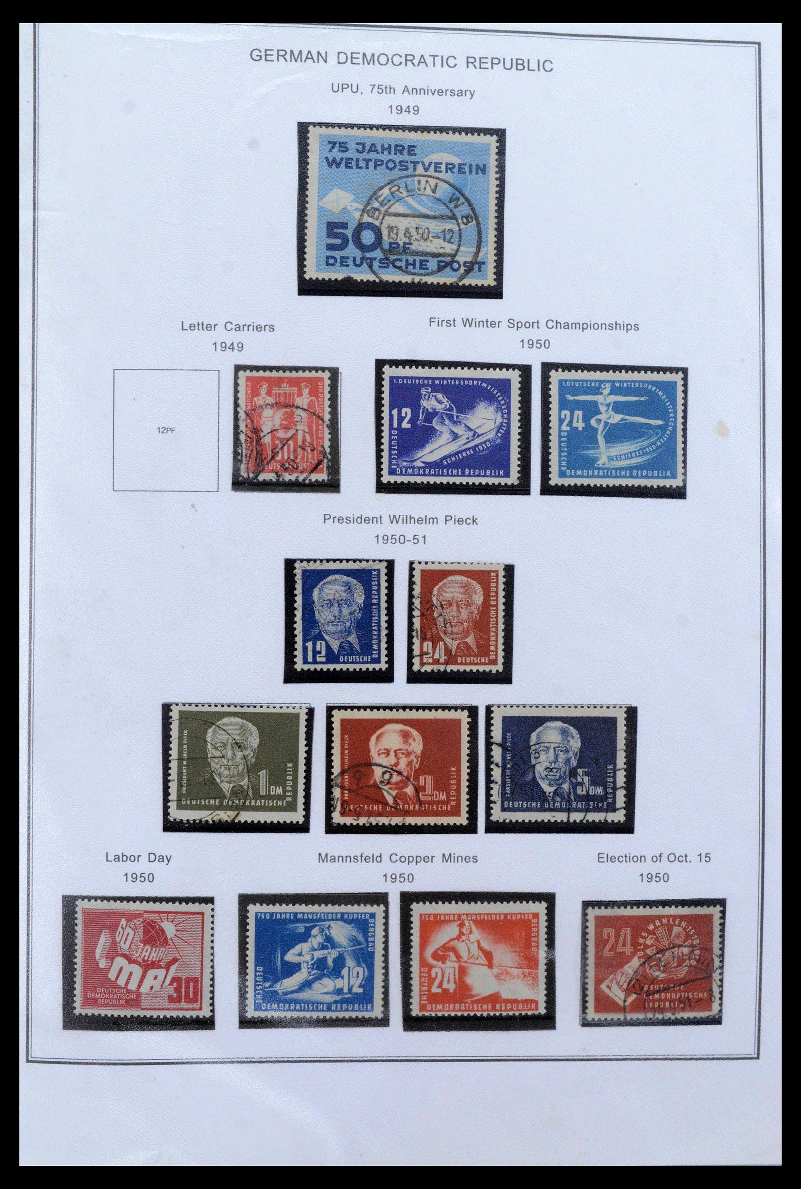 39351 0001 - Postzegelverzameling 39351 DDR 1949-1990.