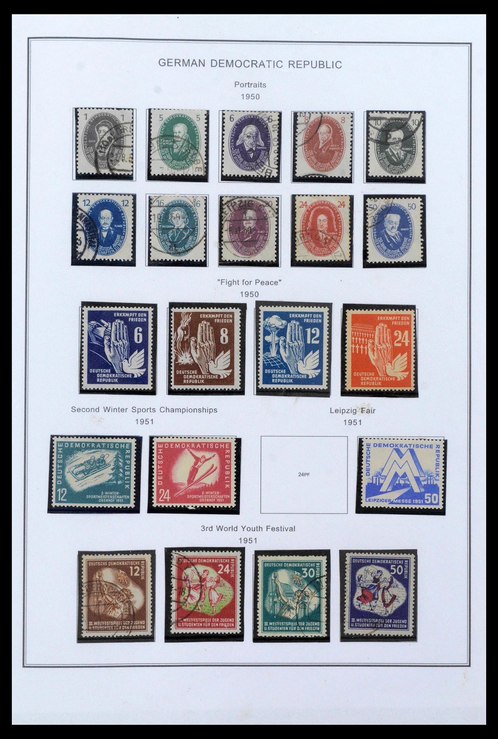 39351 0003 - Postzegelverzameling 39351 DDR 1949-1990.