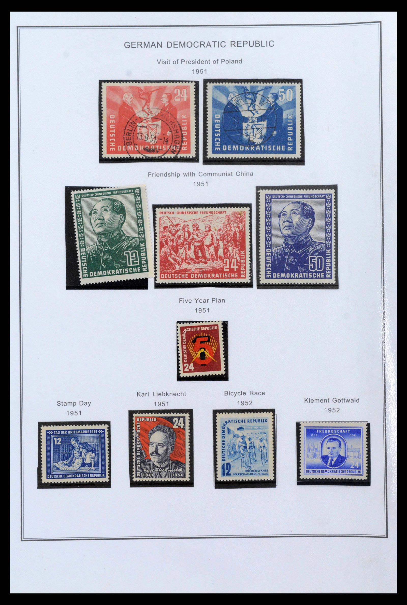 39351 0004 - Stamp collection 39351 GDR 1949-1990.