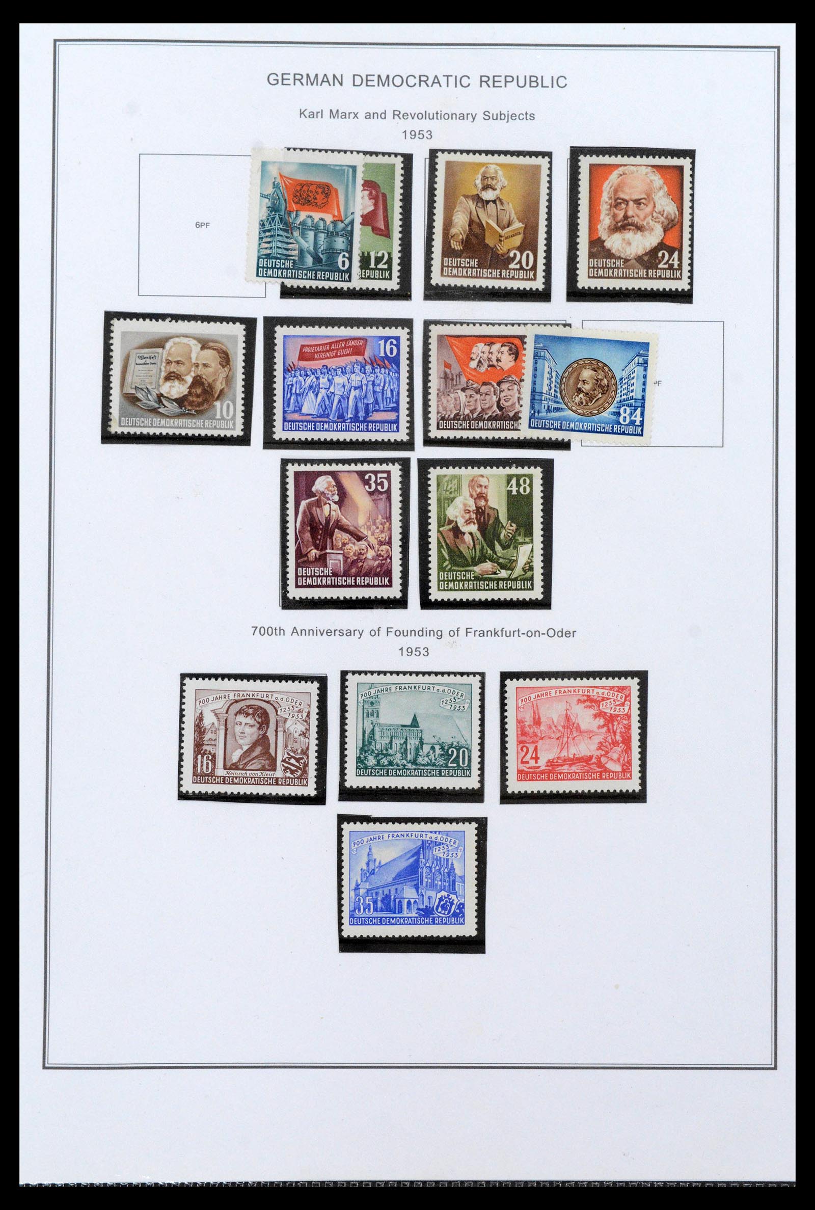 39351 0009 - Stamp collection 39351 GDR 1949-1990.