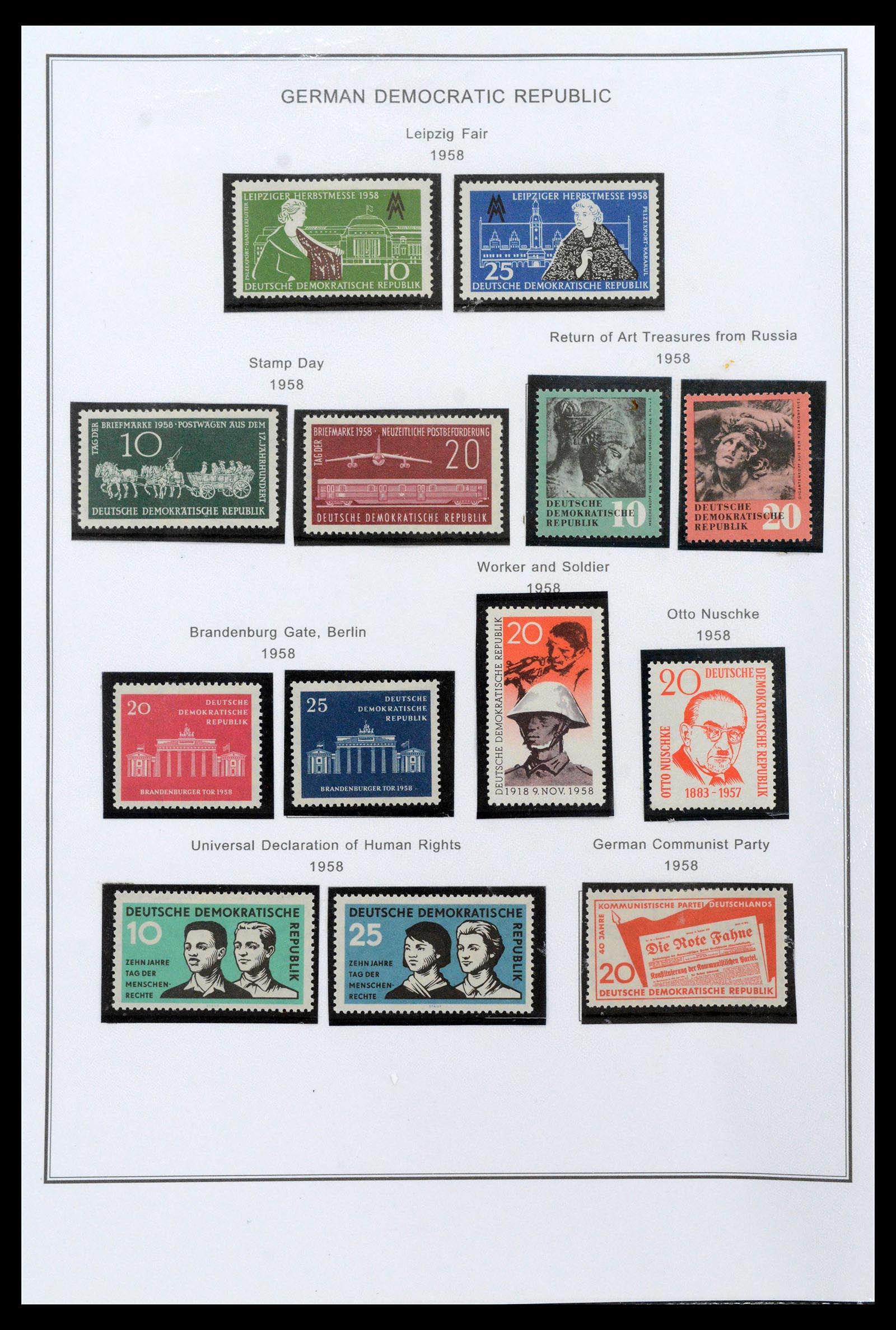 39351 0034 - Stamp collection 39351 GDR 1949-1990.