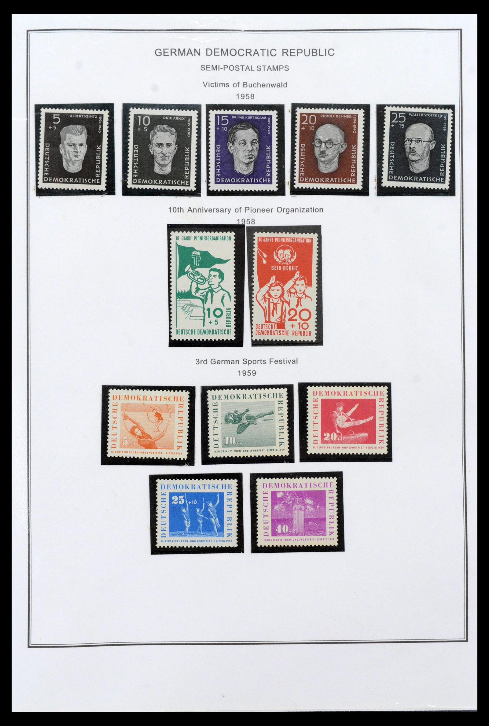 39351 0035 - Postzegelverzameling 39351 DDR 1949-1990.