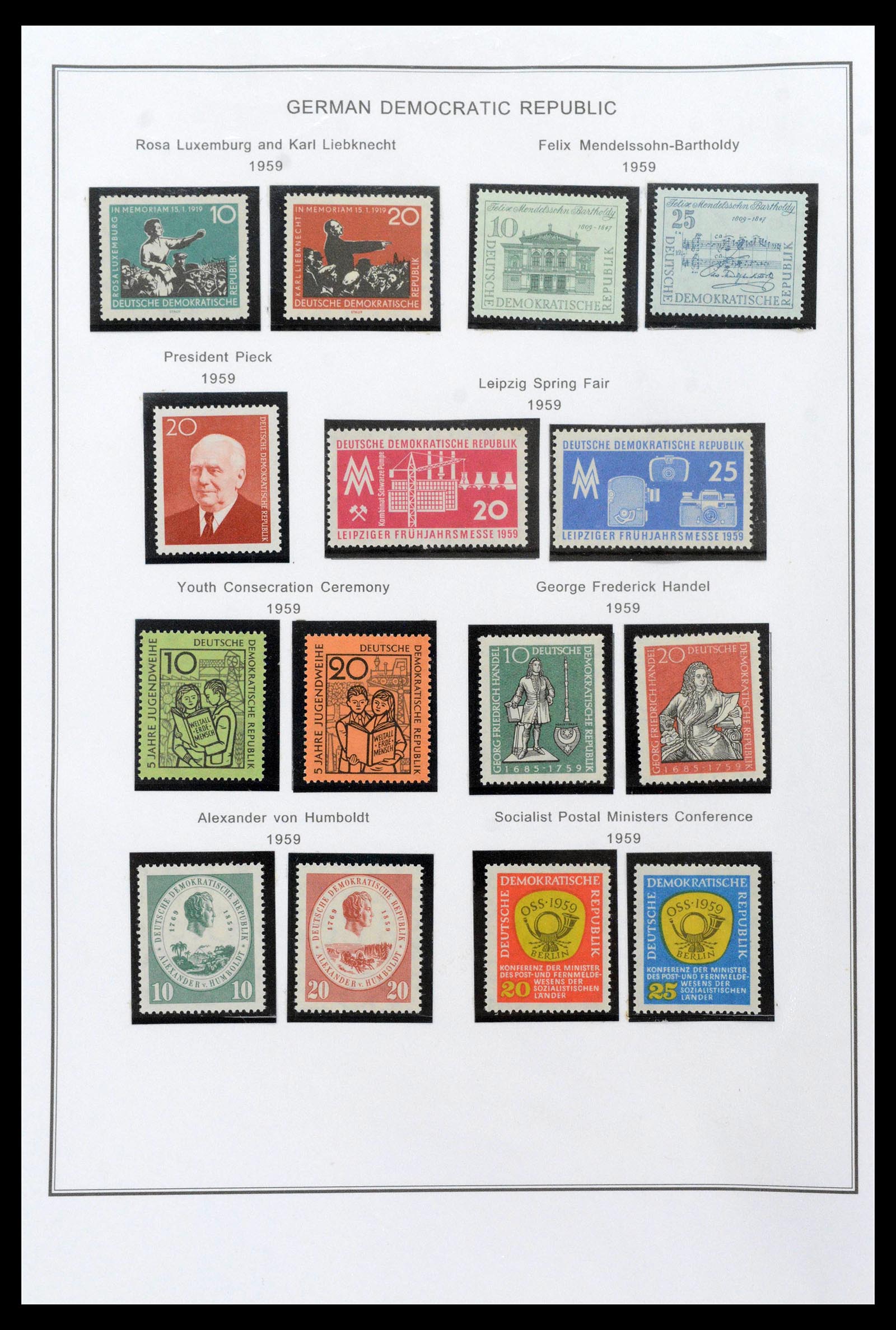 39351 0036 - Stamp collection 39351 GDR 1949-1990.