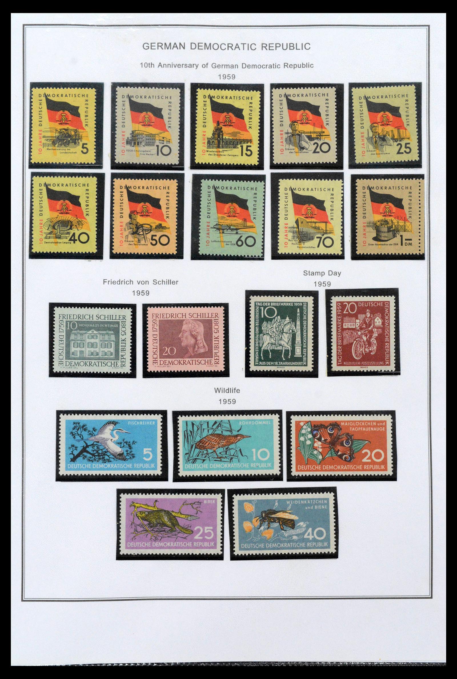 39351 0039 - Stamp collection 39351 GDR 1949-1990.