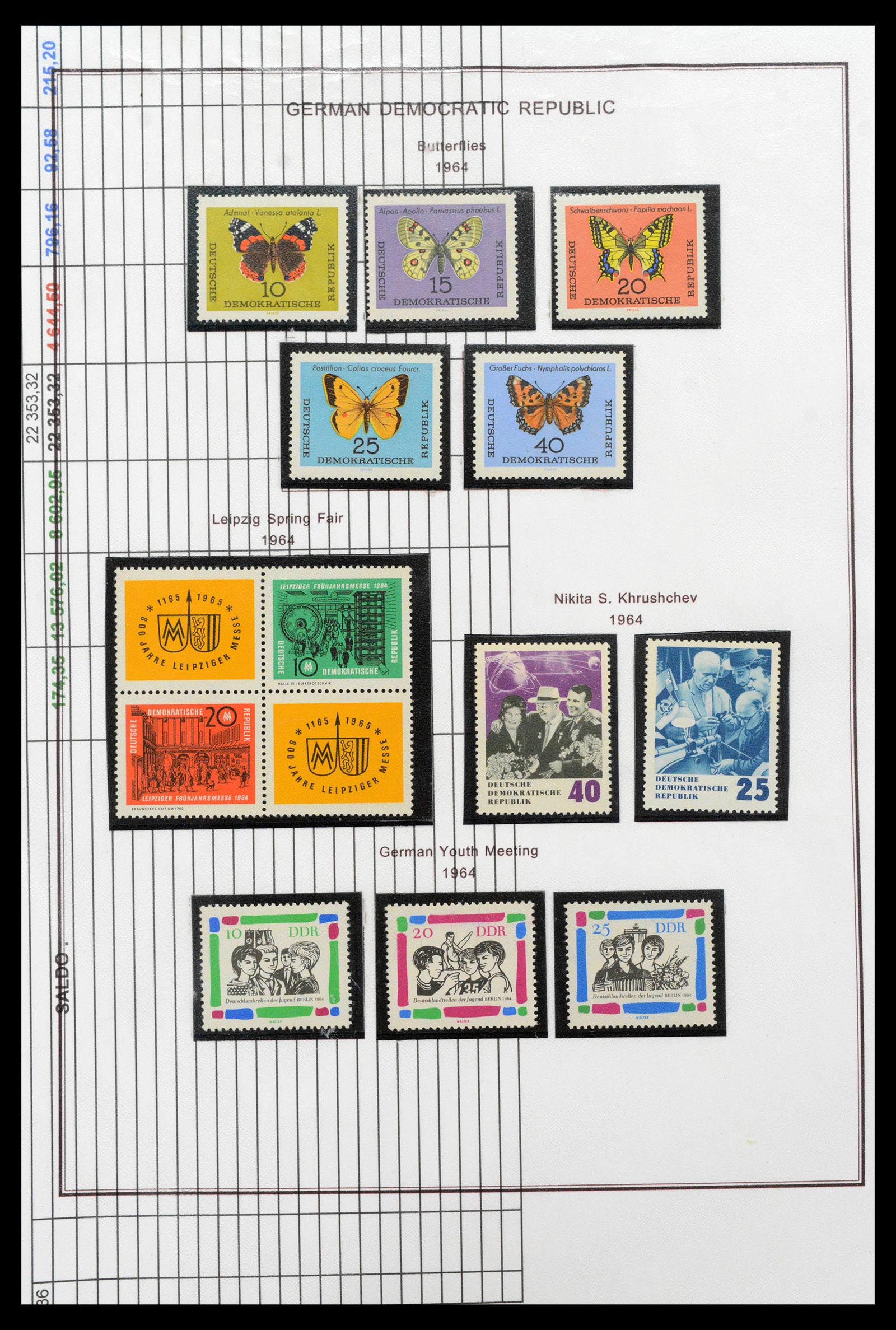 39351 0075 - Postzegelverzameling 39351 DDR 1949-1990.