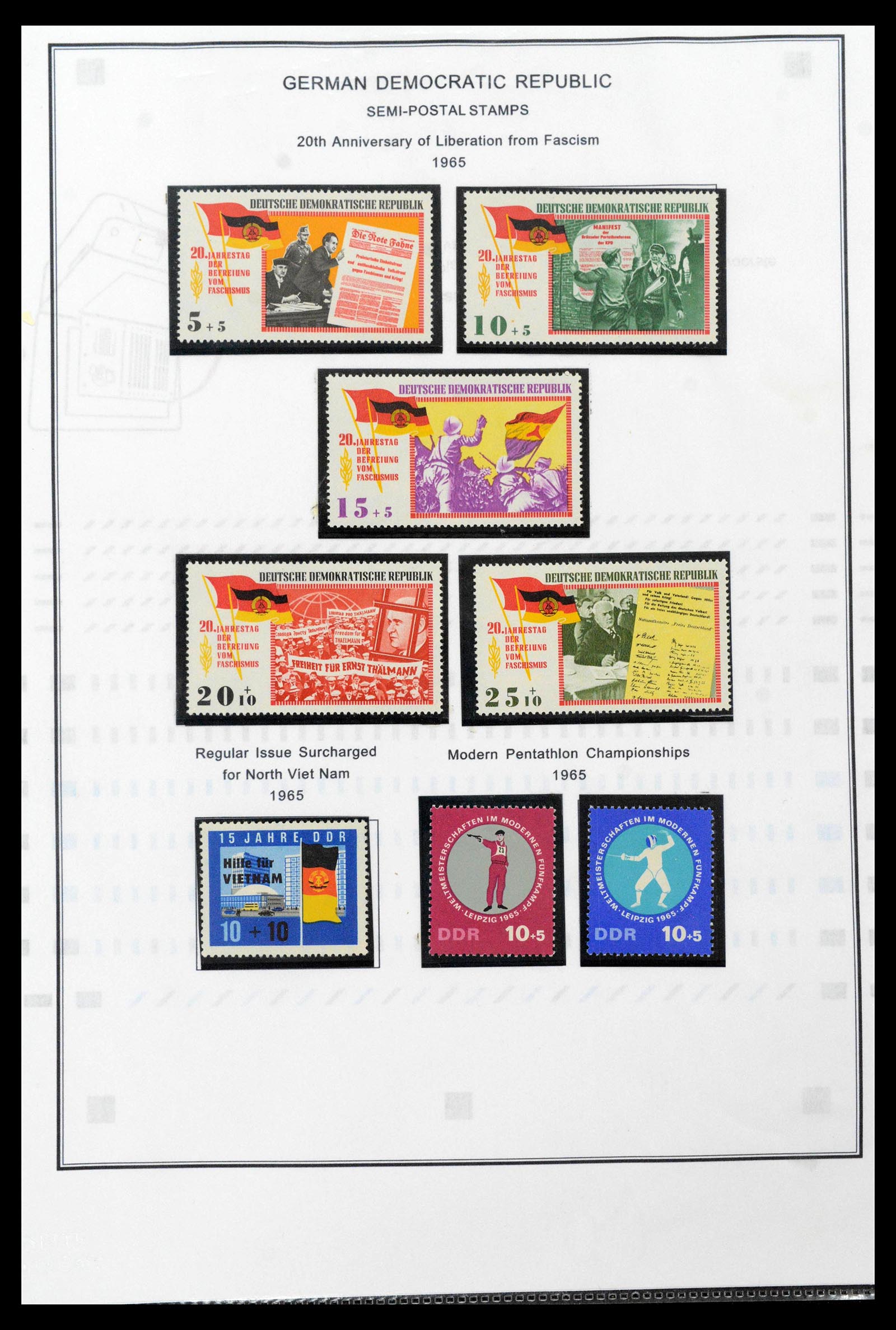 39351 0077 - Postzegelverzameling 39351 DDR 1949-1990.