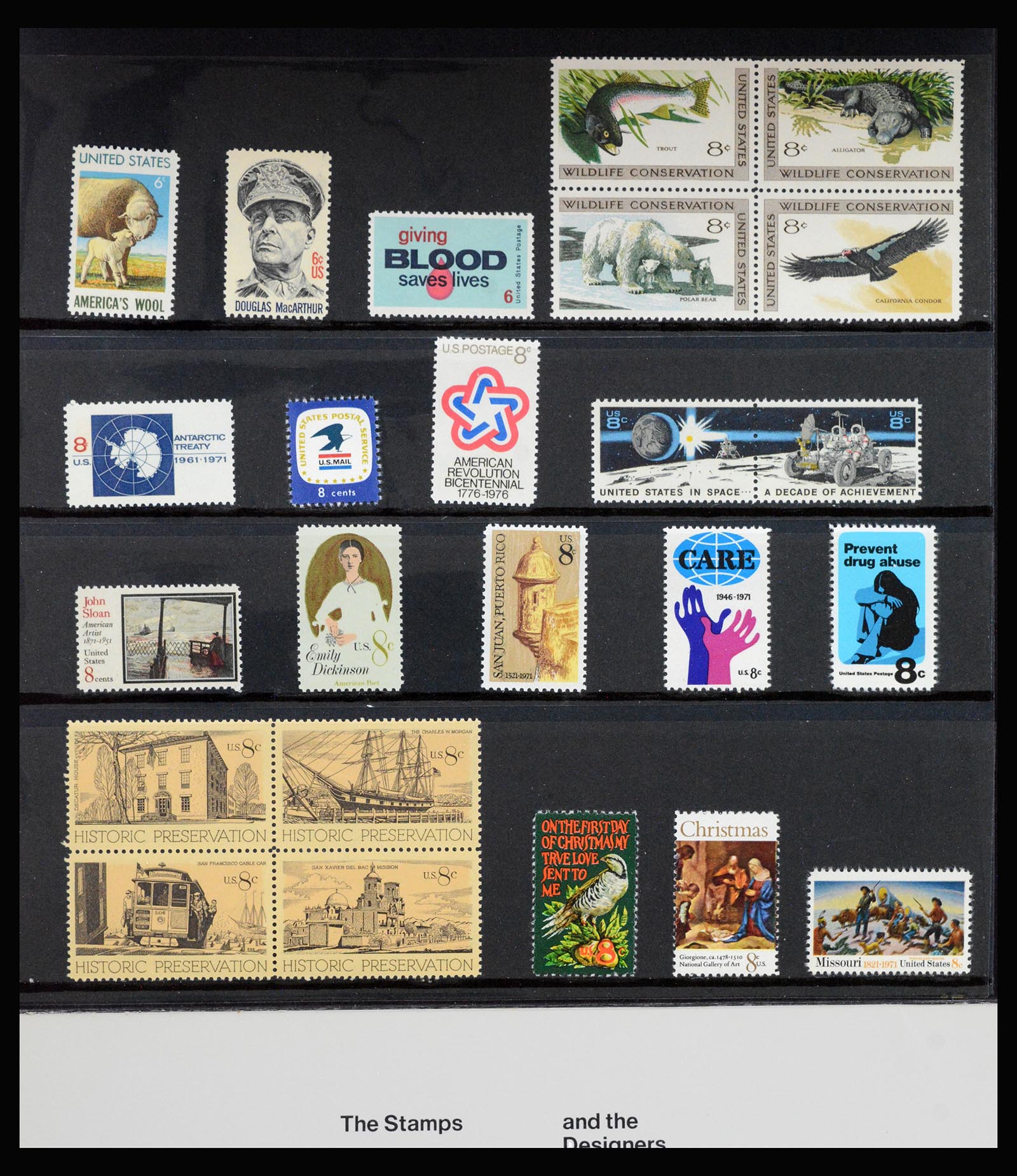 39357 0010 - Postzegelverzameling 39357 USA jaarboeken 1968(!)-2021!