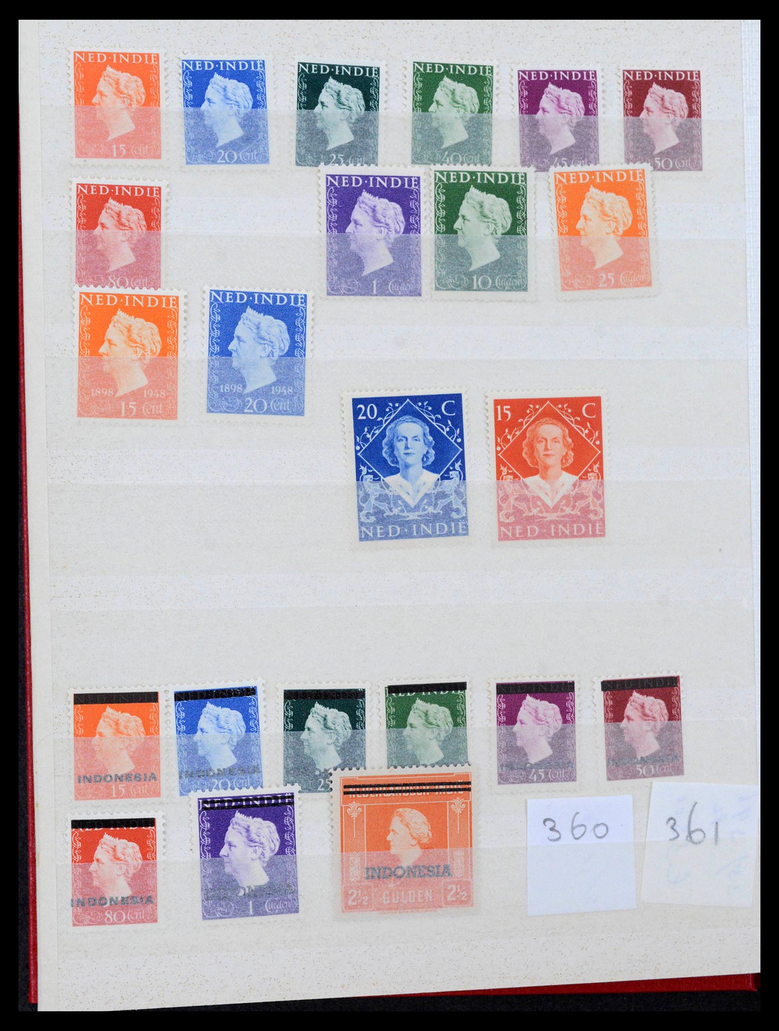 39359 0012 - Postzegelverzameling 39359 Nederlands Indië 1864-1948.