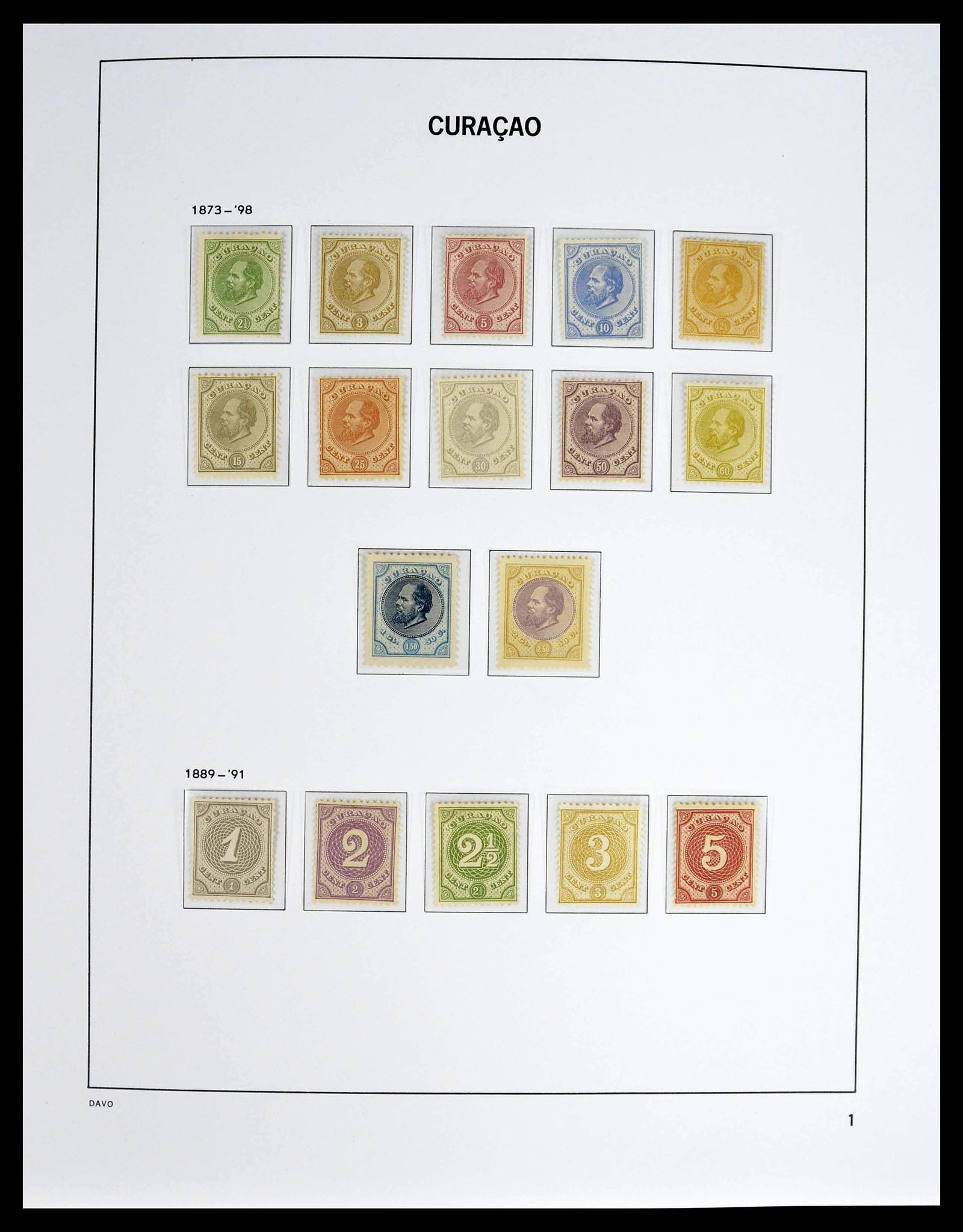 39360 0001 - Postzegelverzameling 39360 Curaçao/Antillen compleet 1873-2013.