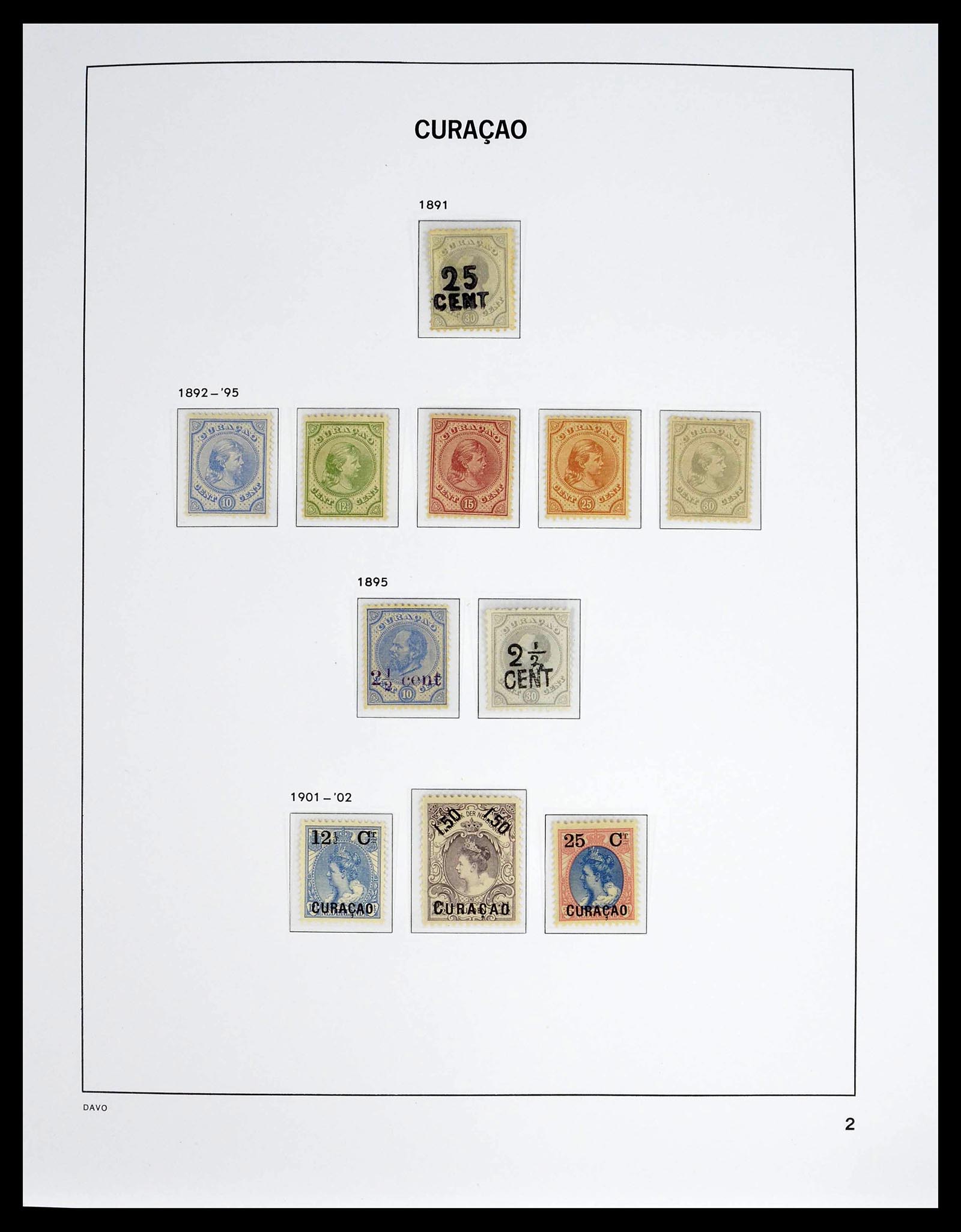 39360 0002 - Postzegelverzameling 39360 Curaçao/Antillen compleet 1873-2013.