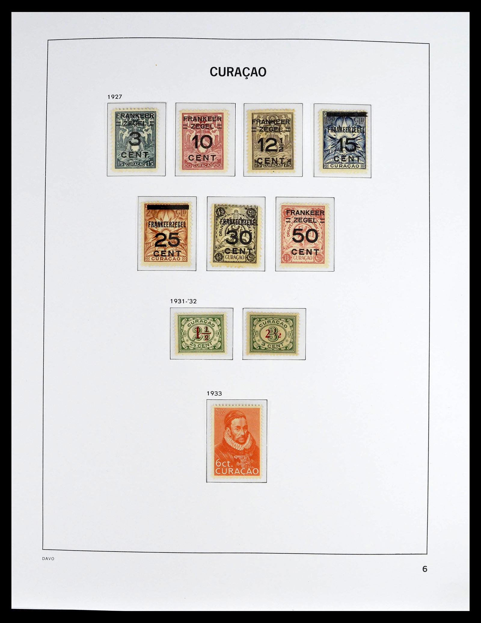 39360 0006 - Postzegelverzameling 39360 Curaçao/Antillen compleet 1873-2013.